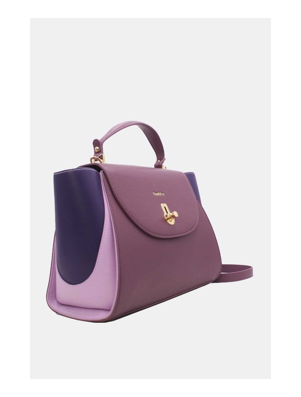 Sac Cabas Femme Tricolore RÉASSORT 23B-5840-Purple/L.Purple — vue 3