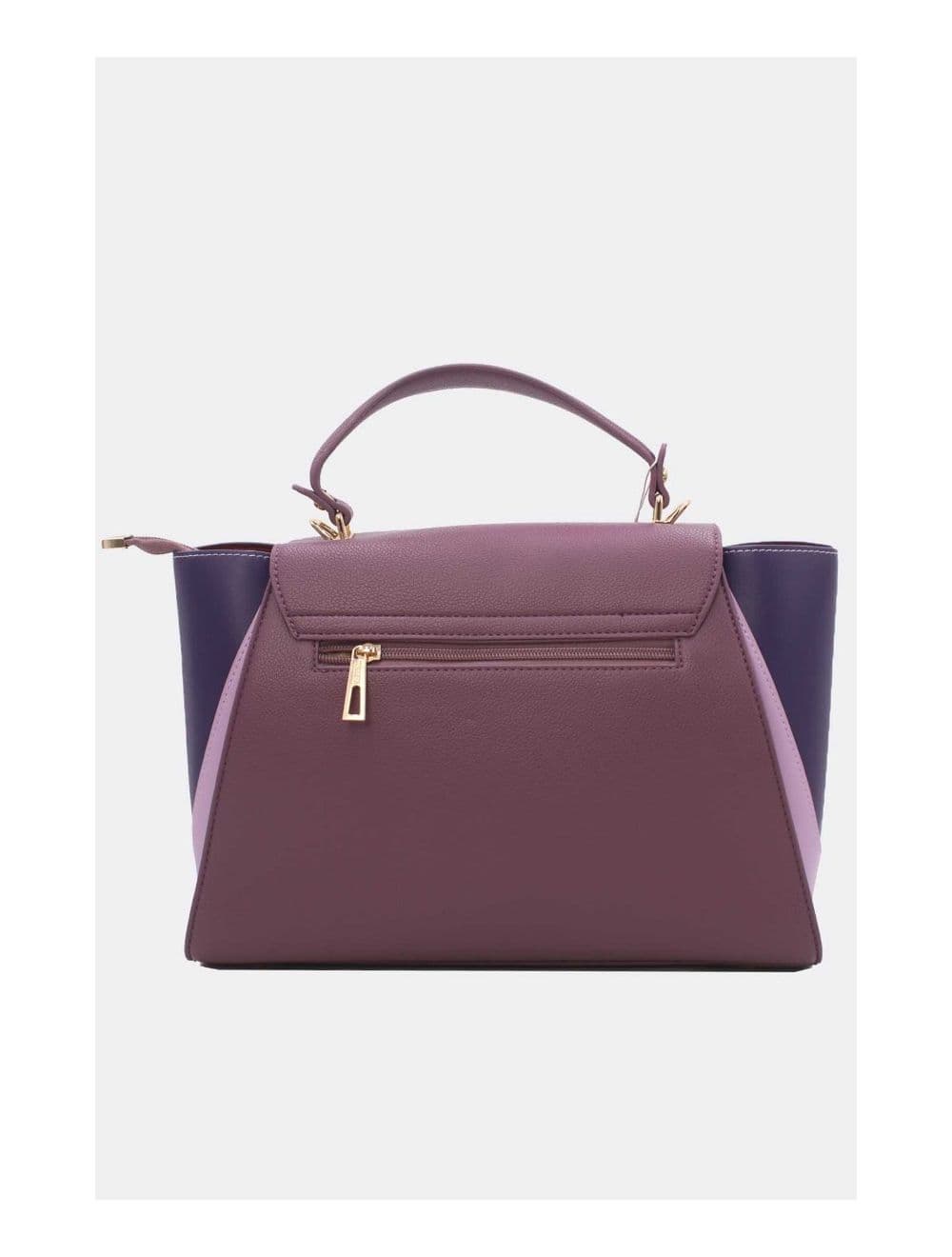 Sac Cabas Femme Tricolore RÉASSORT 23B-5840-Purple/L.Purple — vue 4