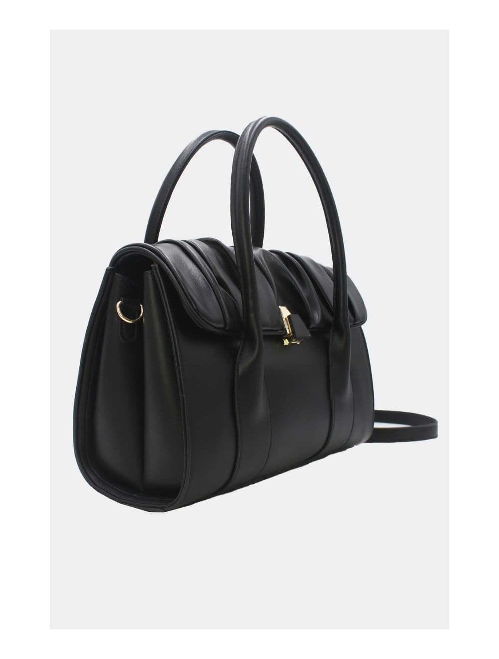 Sac à Main Chic à Rabat Ruché 24B-5854-Noir — vue 3
