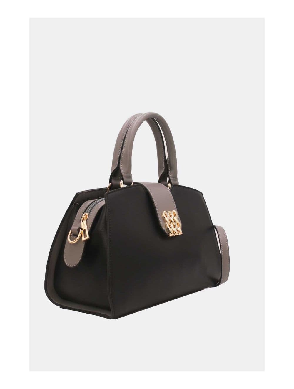 Sac à Main Femme à Languette 23B-5831-Black/Grey — vue 3