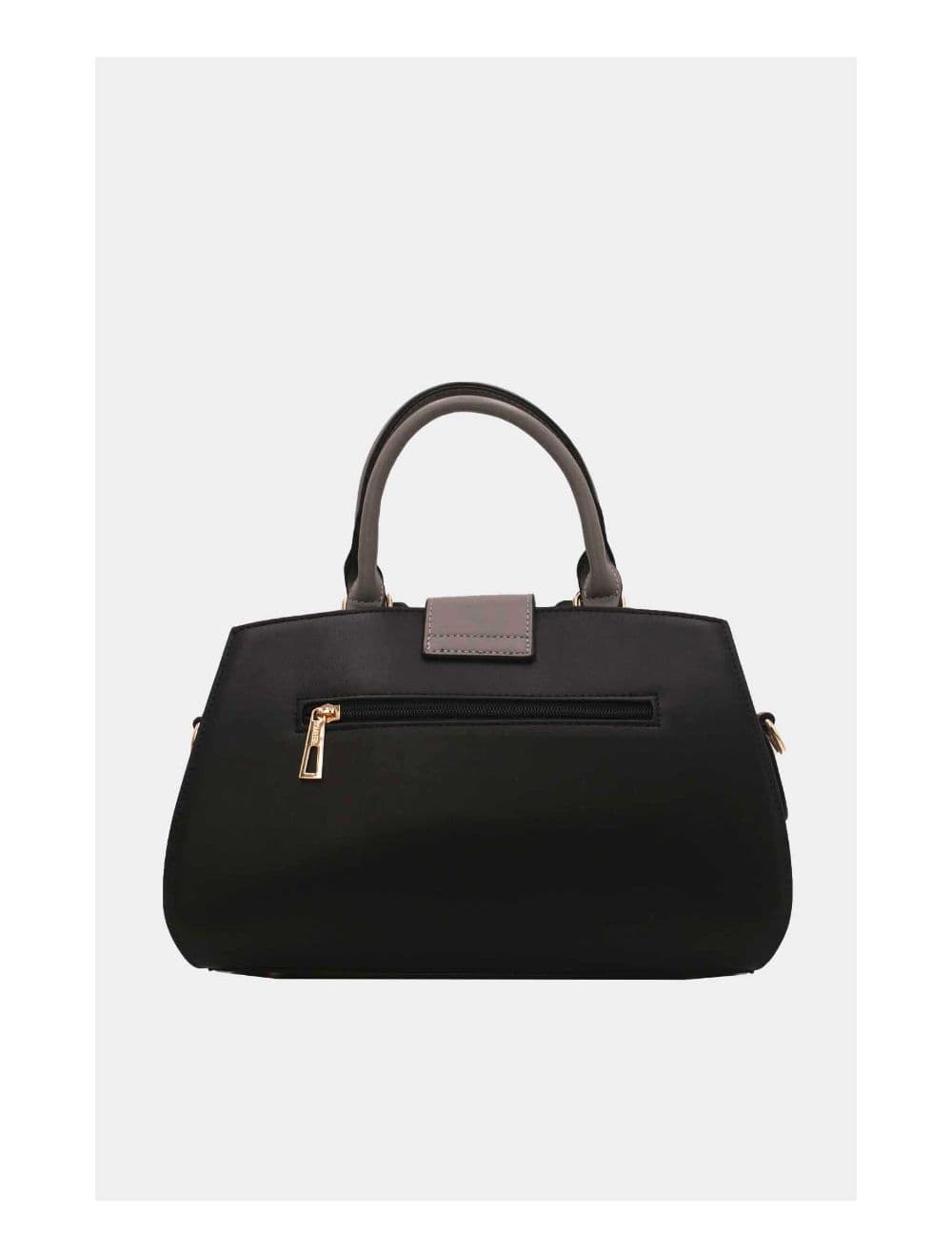 Sac à Main Femme à Languette 23B-5831-Black/Grey — vue 4