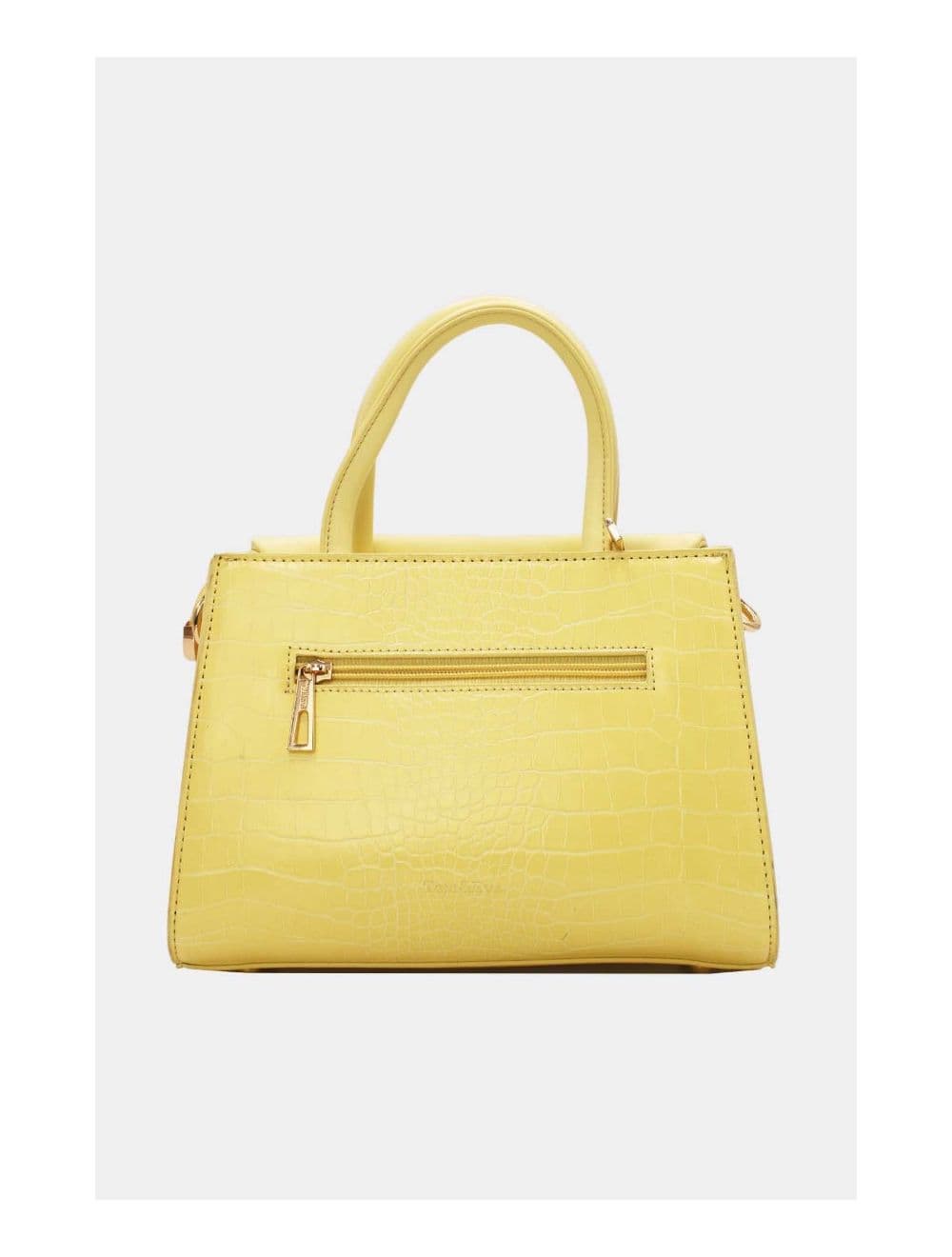 Sac à Main Croco Medium Chic et Vintage 23B-5839-Jaune — vue 4