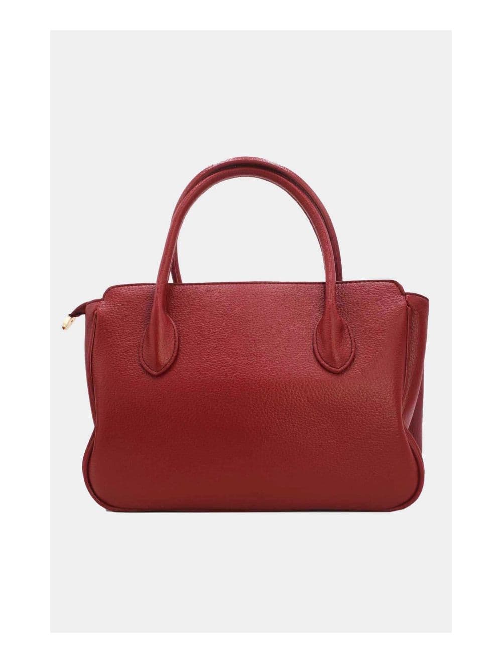 Sac à Main Effet Cuir Grainé 6956 -Rouge — vue 4