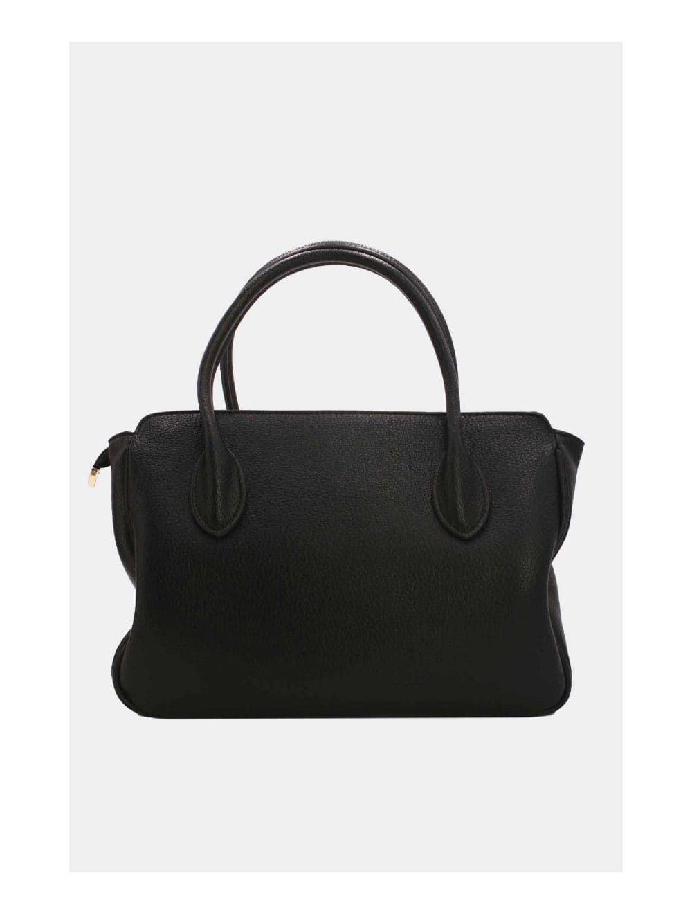 Sac à Main Effet Cuir Grainé 6956 -Noir — vue 4
