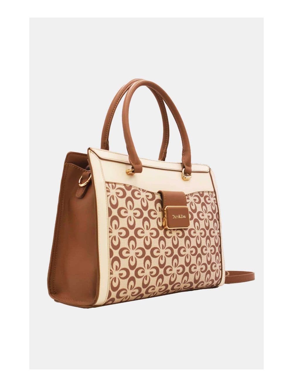 Sac à Main Femme Vintage Motif Fleurs 23B-5740-Abricot — vue 3
