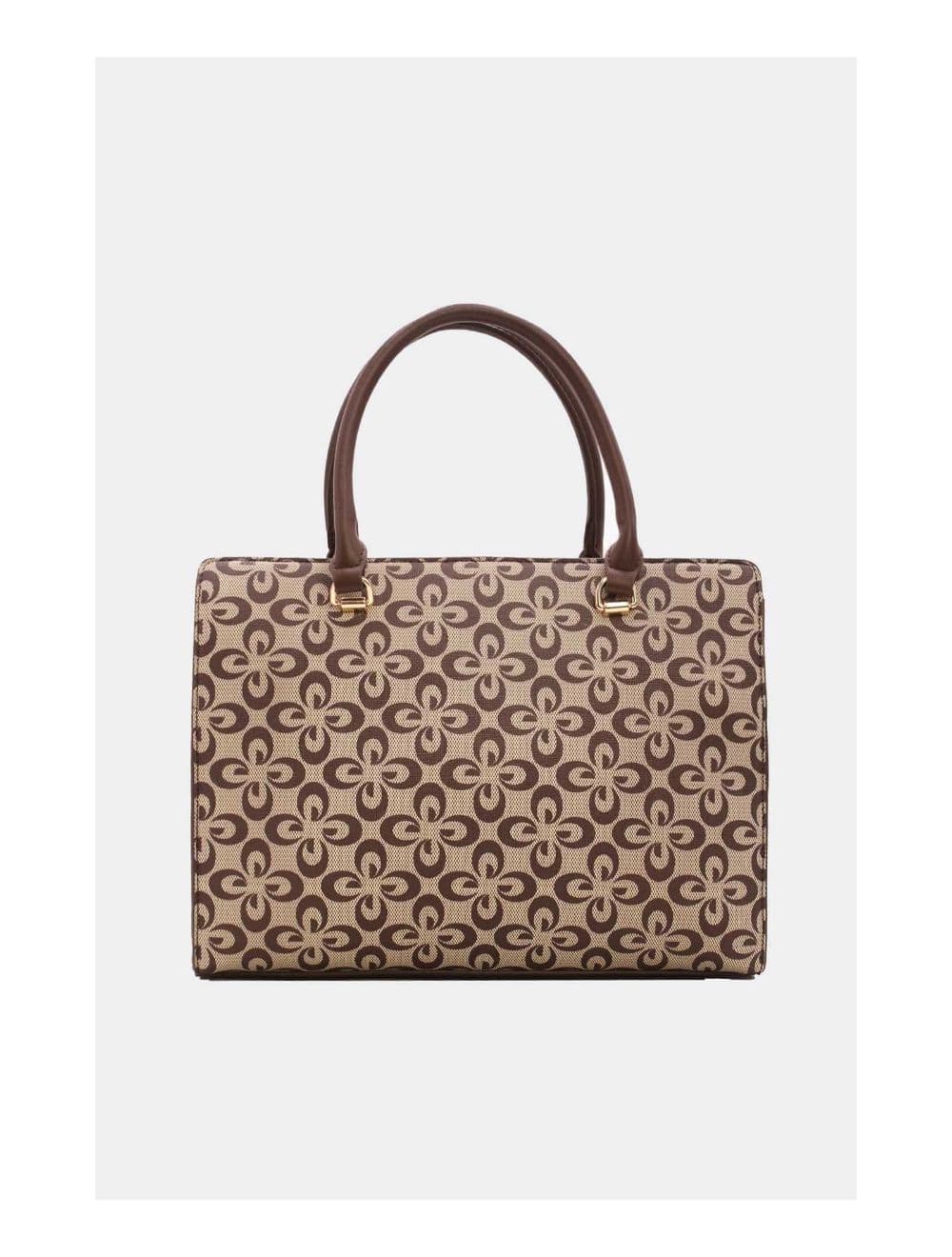 Sac à Main Femme Vintage Motif Fleurs 23B-5740-Café — vue 3