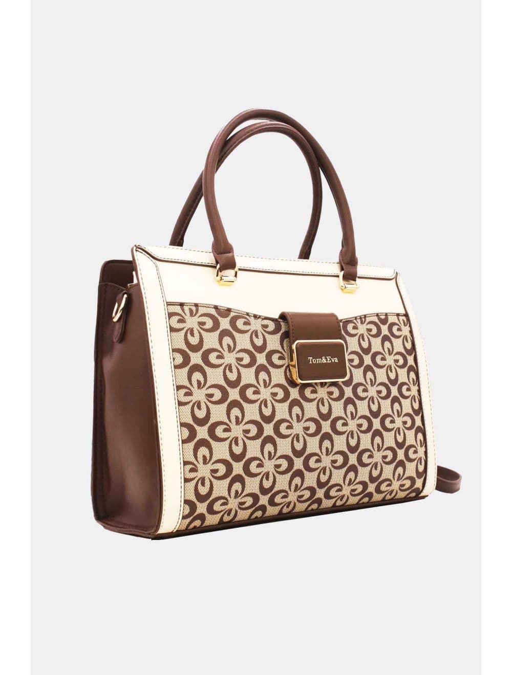 Sac à Main Femme Vintage Motif Fleurs 23B-5740-Café — vue 4