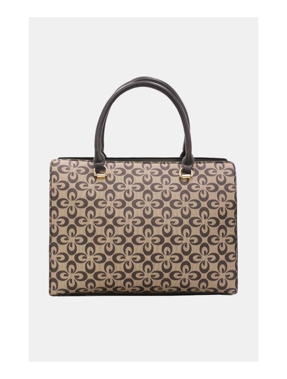 Sac à Main Femme Vintage Motif Fleurs 23B-5740-Noir — vue 3