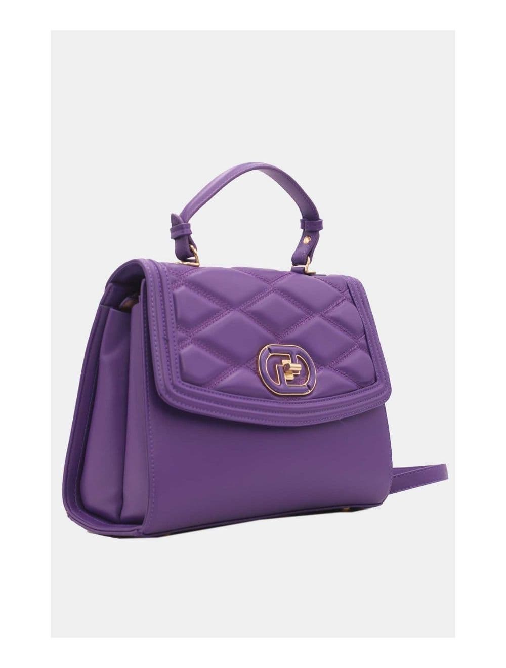 Sac à Rabat Matelassé Chic Femme 22B-5731-Purple — vue 3