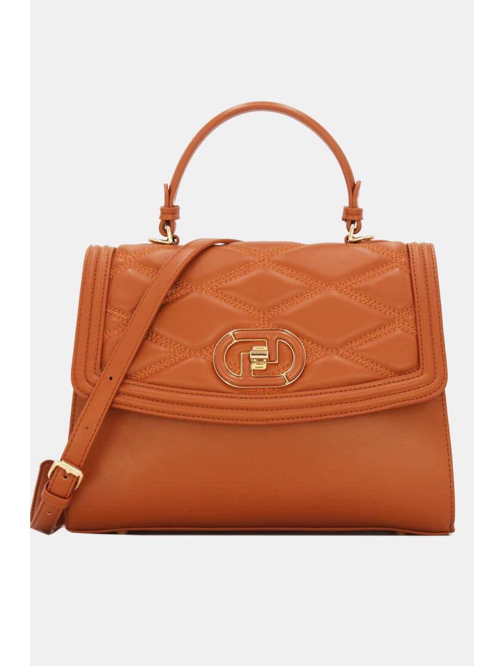 Sac à Rabat Matelassé Chic Femme 22B-5731-Marron