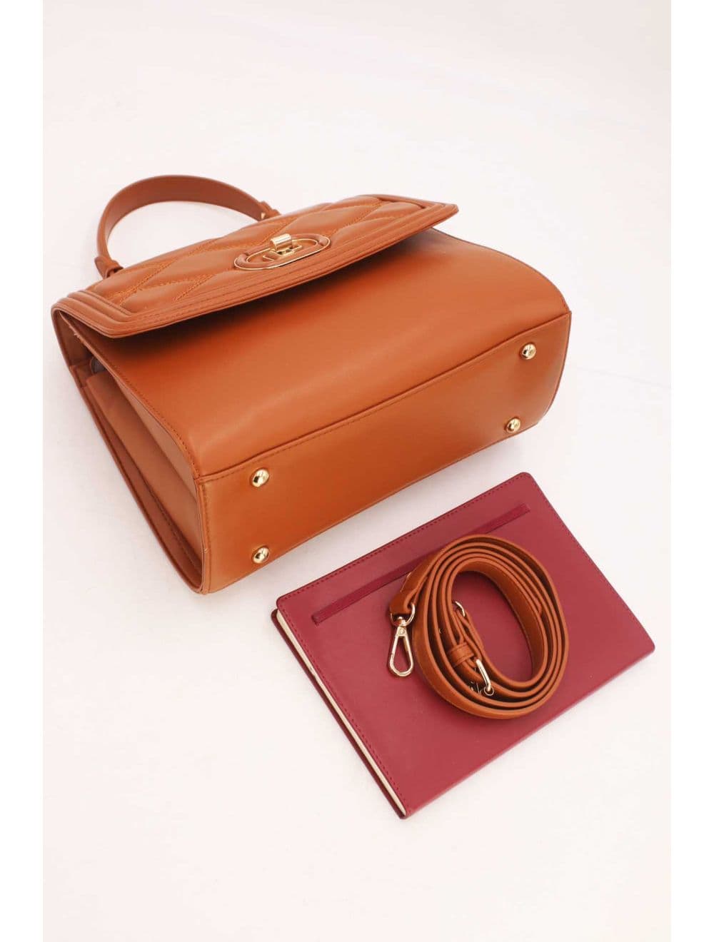 Sac à Rabat Matelassé Chic Femme 22B-5731-Marron — vue 3