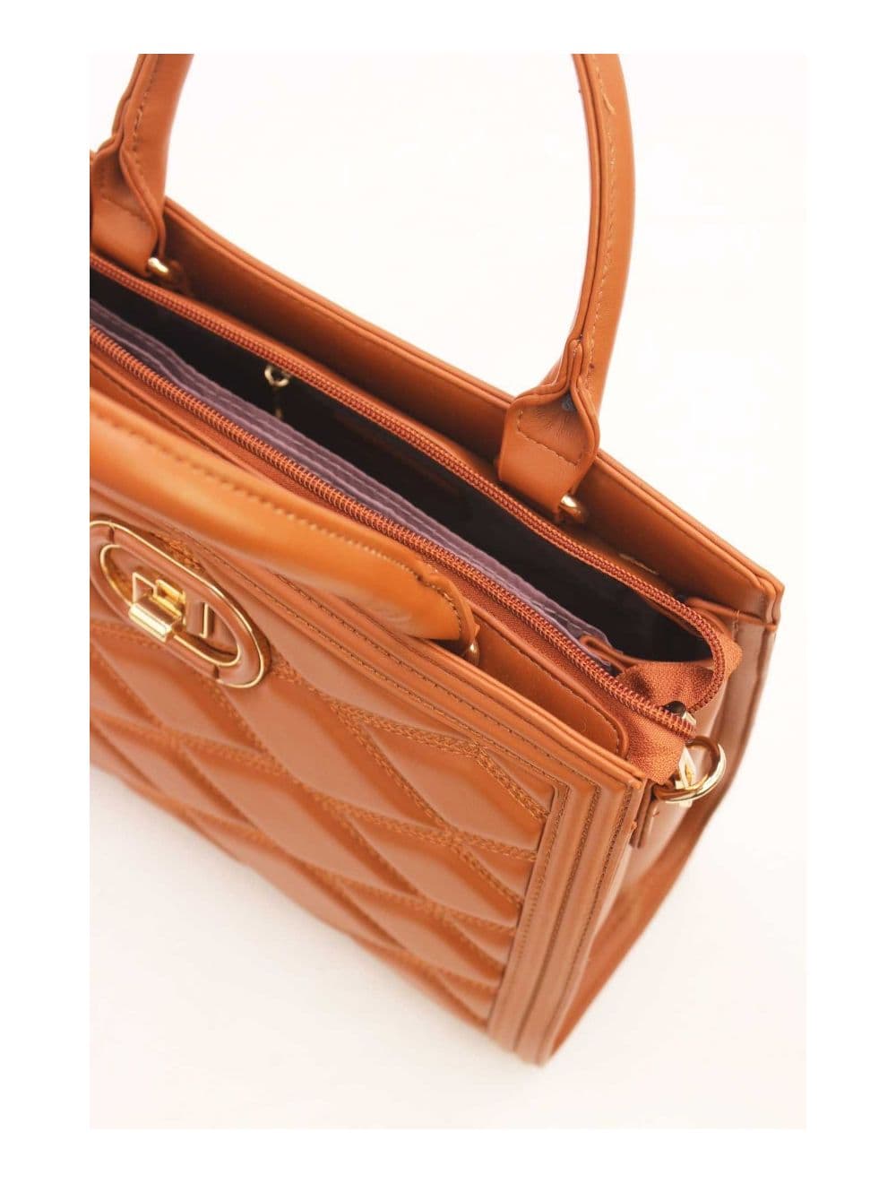 Sac à Main Femme Chic Matelassé 22B-5730-Brown