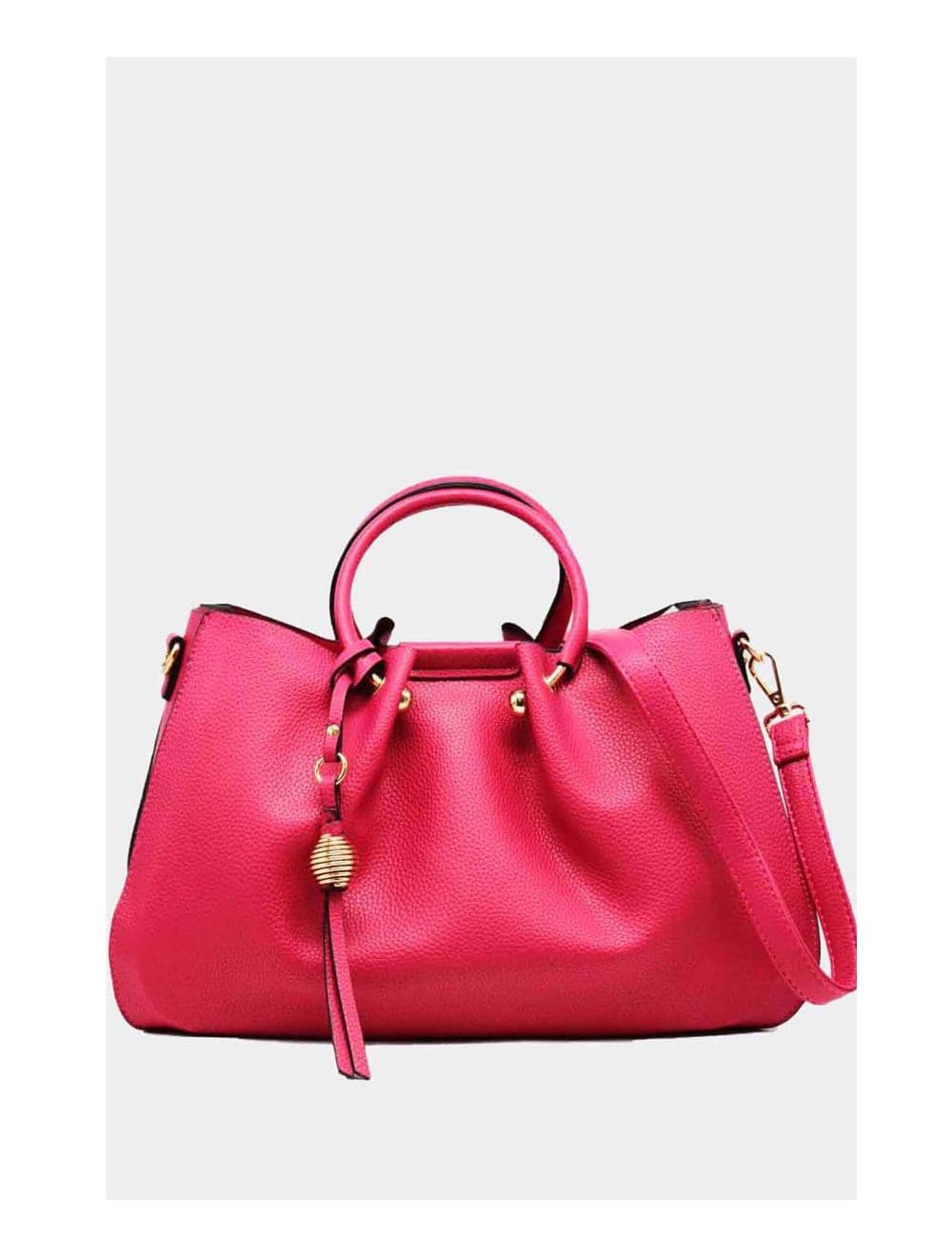 Sac à main avec Pendentif et Anse Rond-6719-Rose
