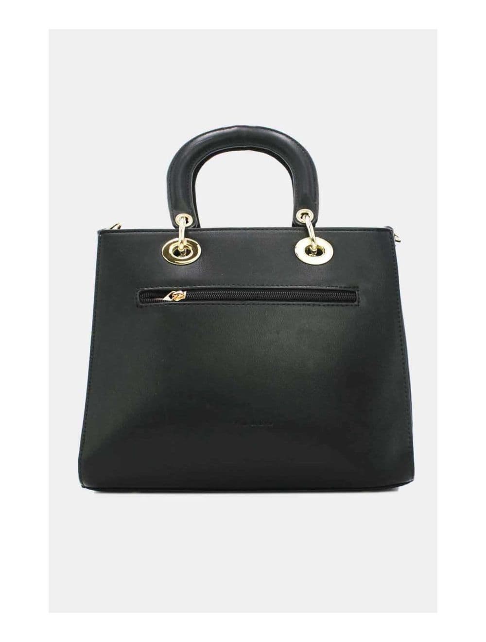 Sac à Main Décoré Des Losanges-22B-5675-Noir — vue 3