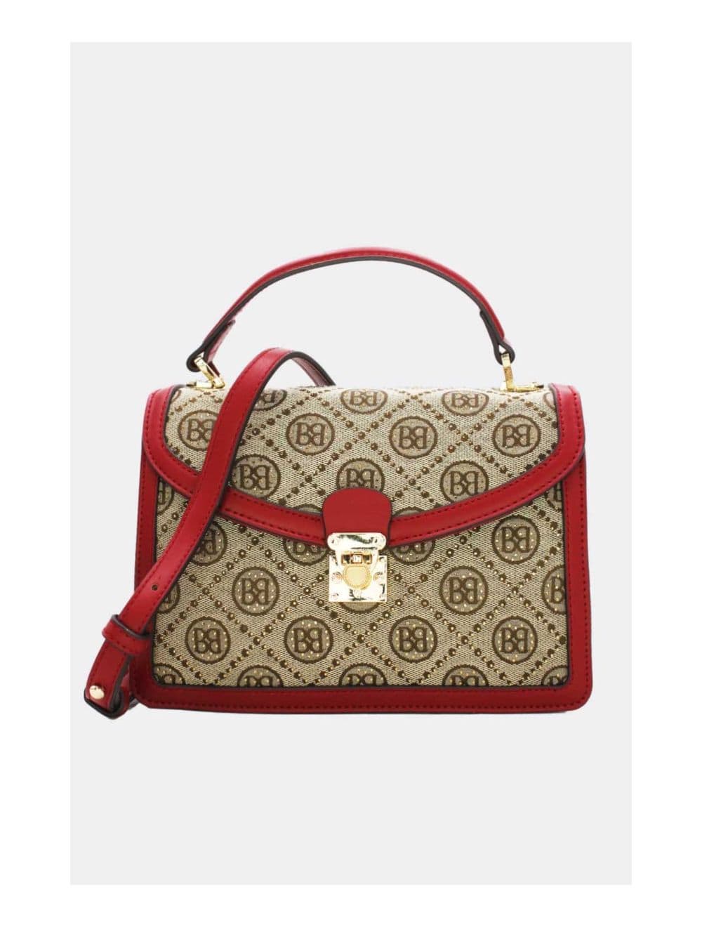 Sac a Main Monogramme Style Vintage 22B-5670-Bordeaux