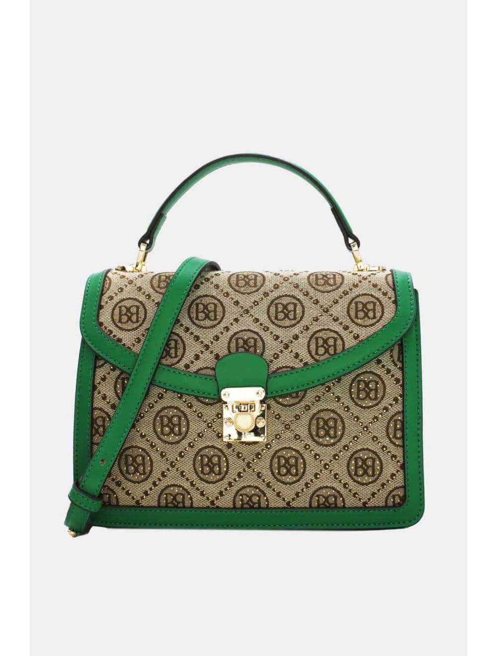 Sac a Main Monogramme Style Vintage 22B-5670-Vert