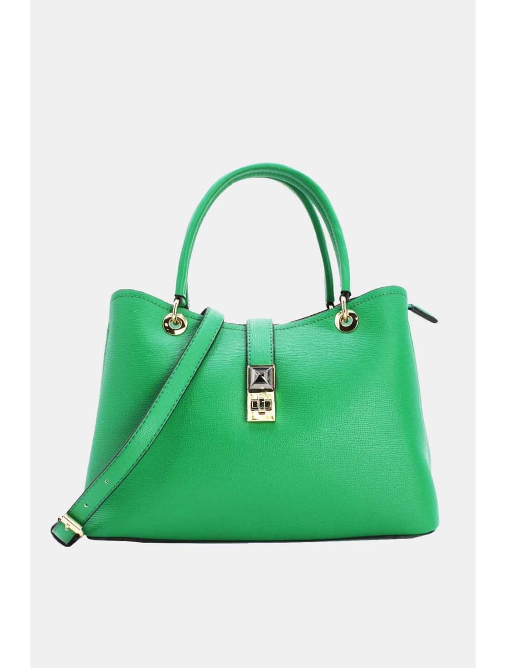 Sac à Main Classique Fermoir Avec Languette-6840-Vert
