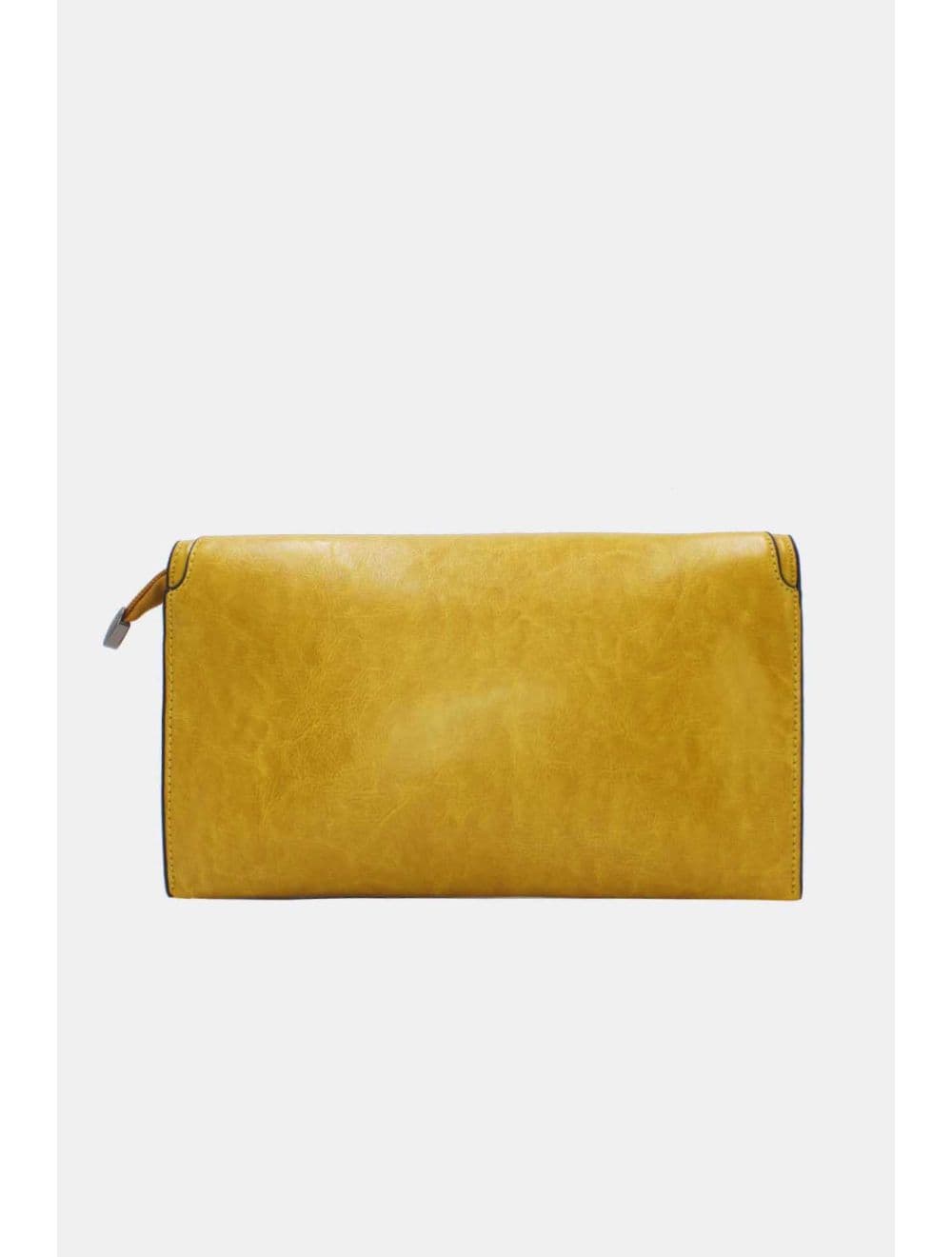 Pochette enveloppe structurée Avec Fermoir 24P-6099Y-Citron — vue 3