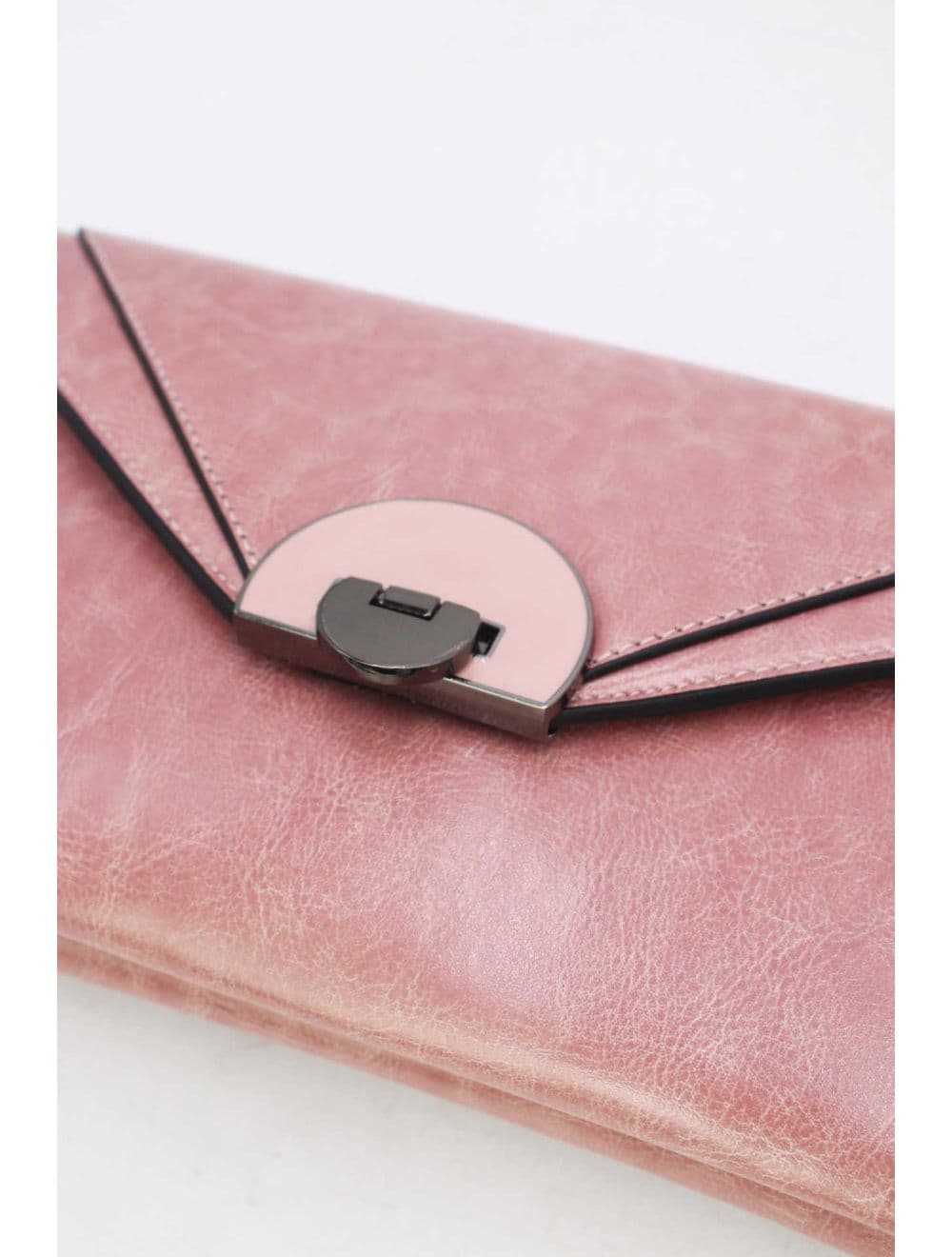 Pochette enveloppe structurée Avec Fermoir 24P-6099Y-Rose — vue 4