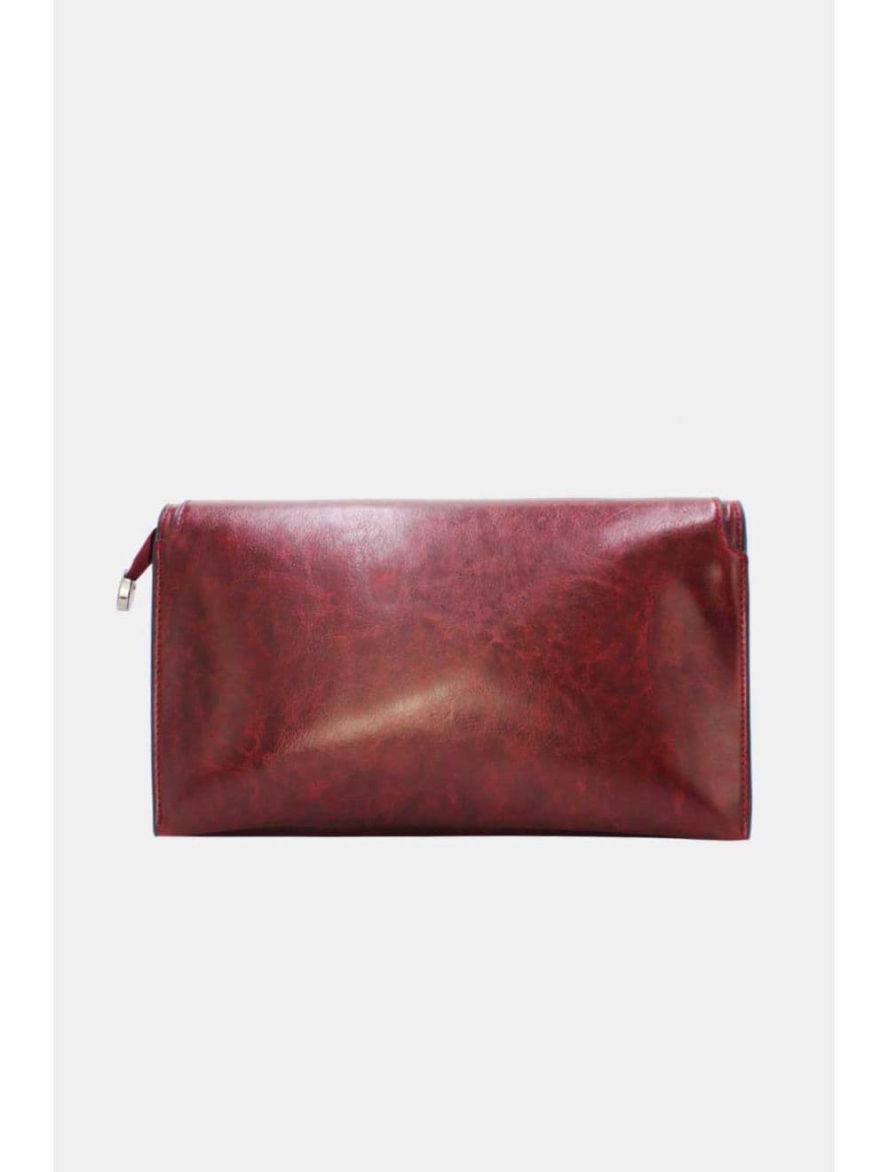 Pochette enveloppe structurée Avec Fermoir 24P-6099Y-Bordeaux — vue 3