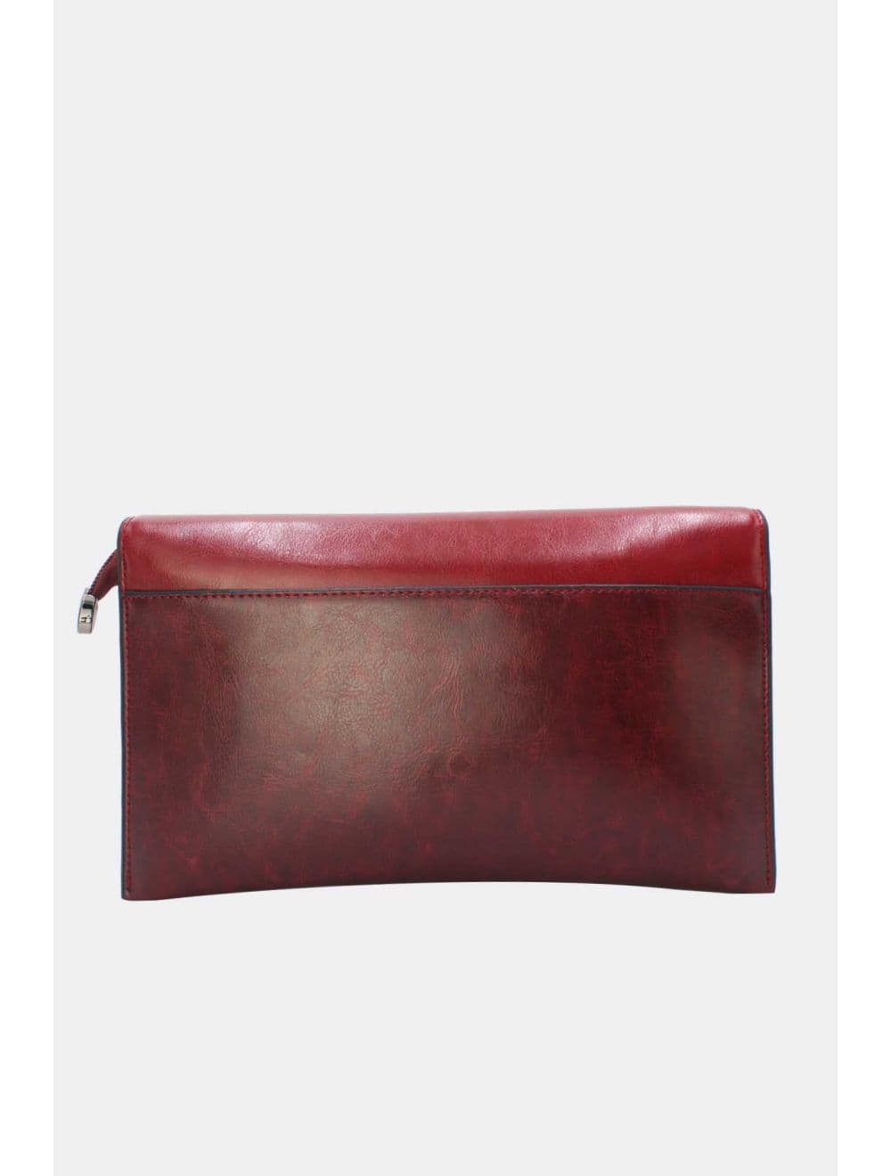 Pochette effet cuir à Rabat Avec Fermoir 25P-6389-Rouge — vue 3