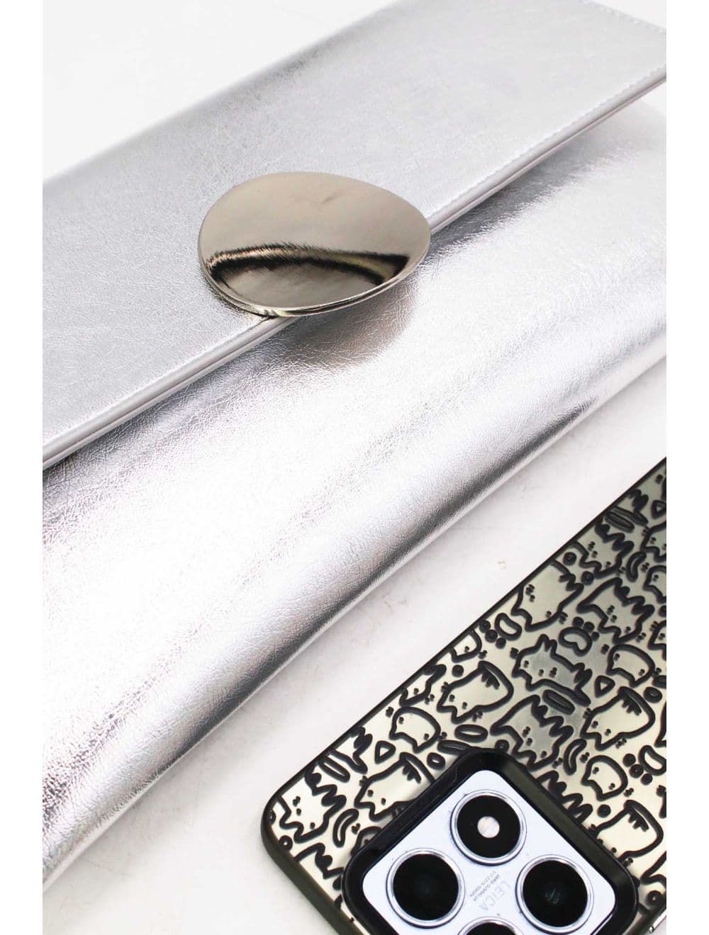 Pochette Bandoulière à Rabat 25P-6324-Argent — vue 5