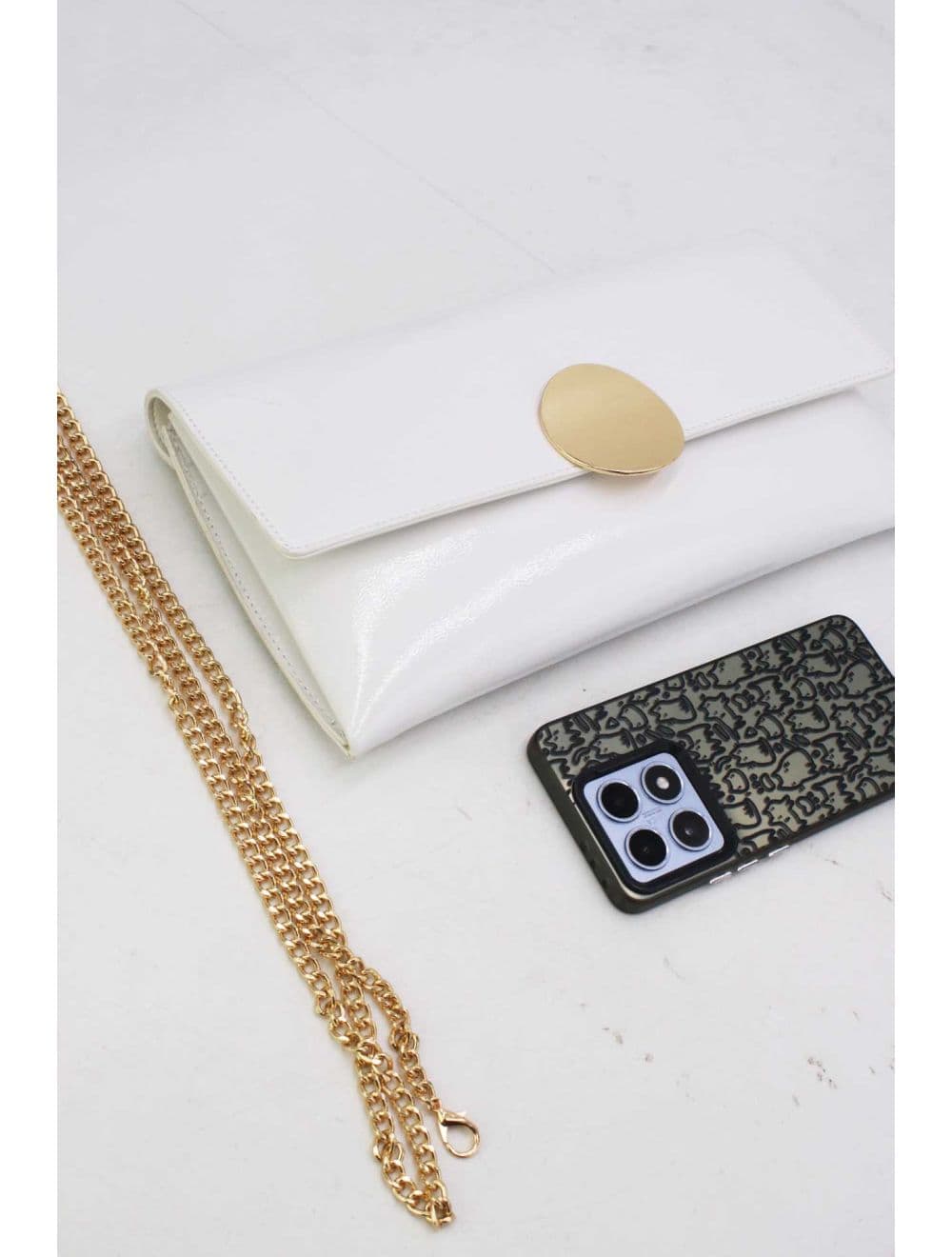 Pochette Bandoulière à Rabat 25P-6324-Blanc — vue 4