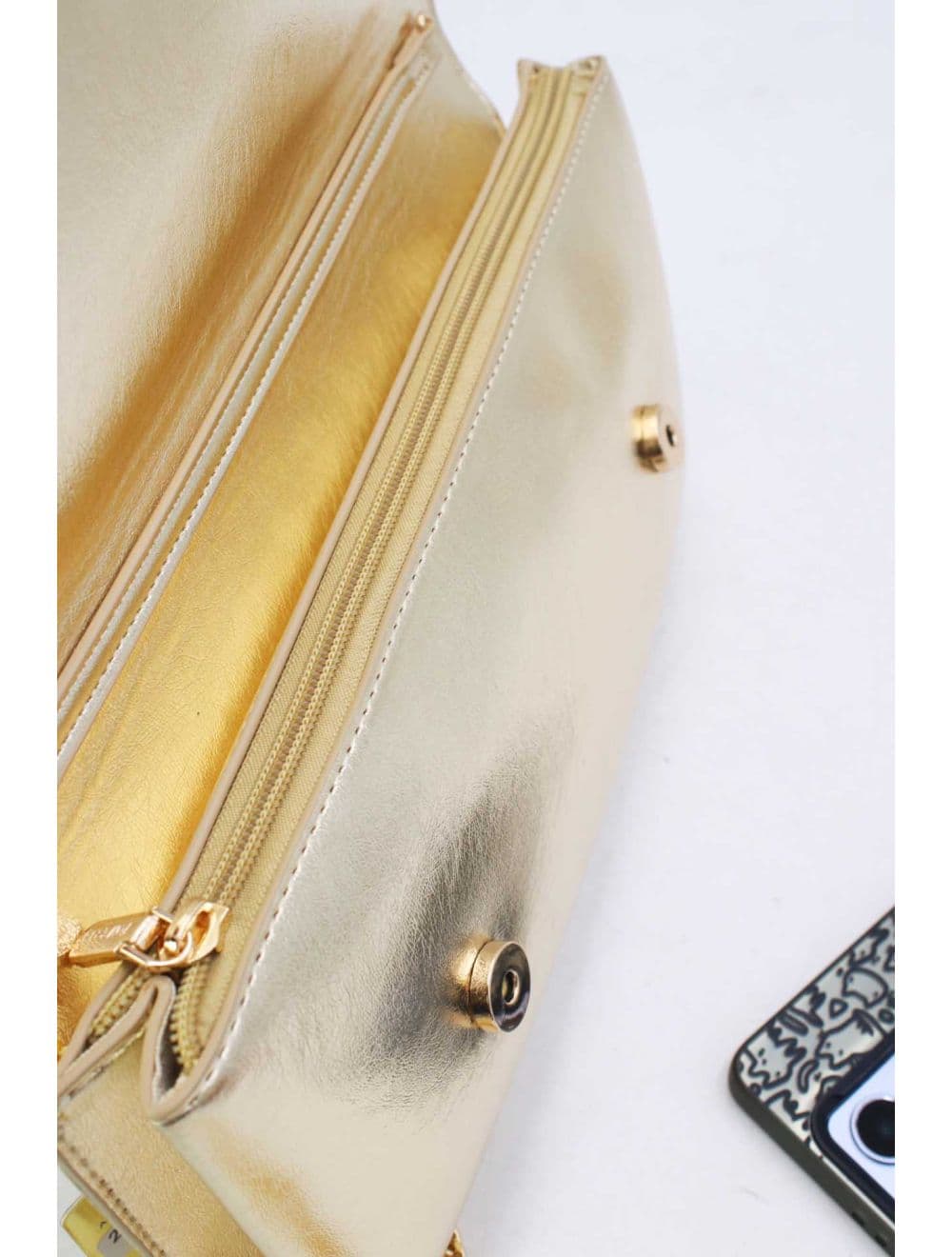 Pochette Bandoulière à Rabat 25P-6324-Or — vue 5