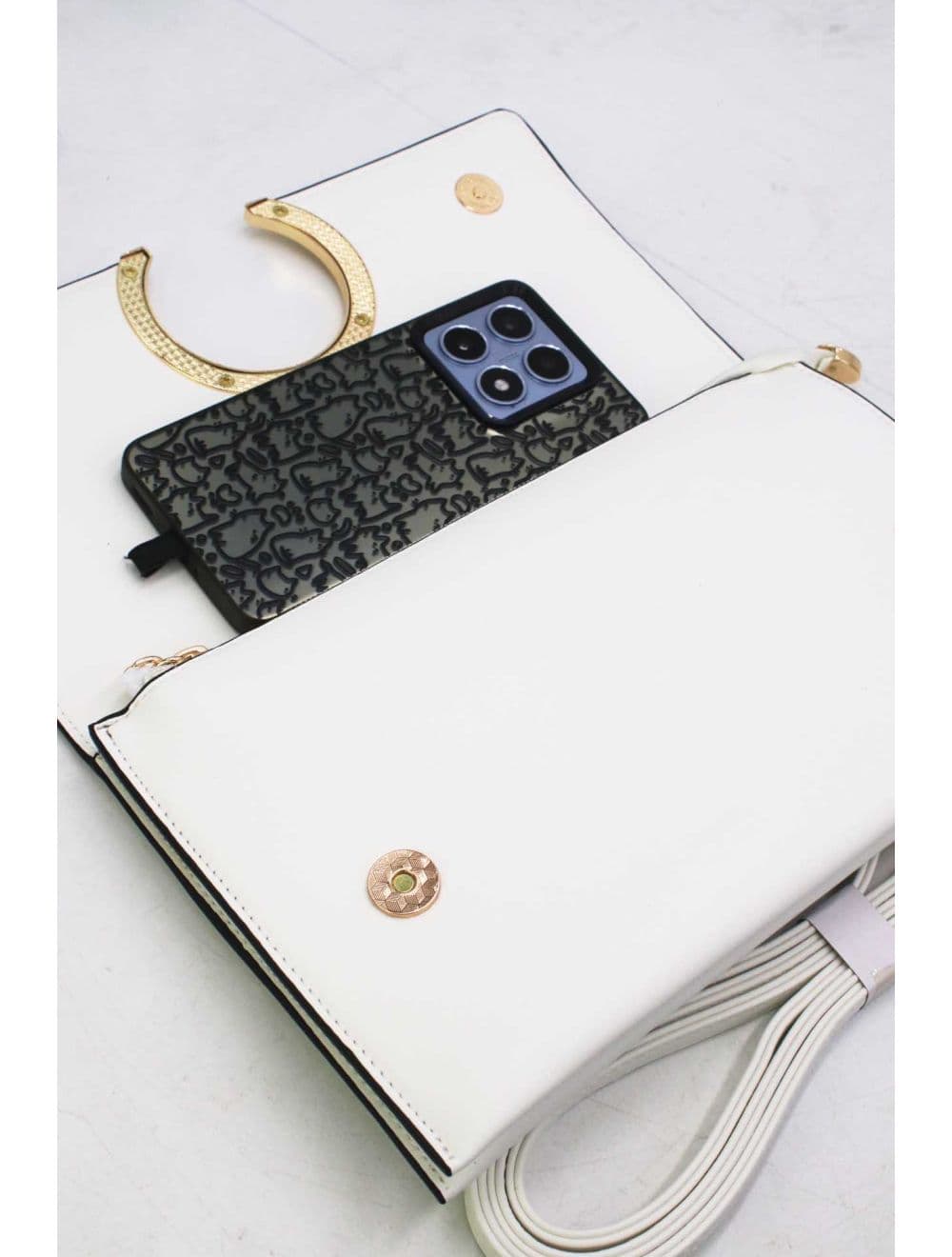 Pochette Bandoulière à Rabat 16D-1262-Blanc — vue 5