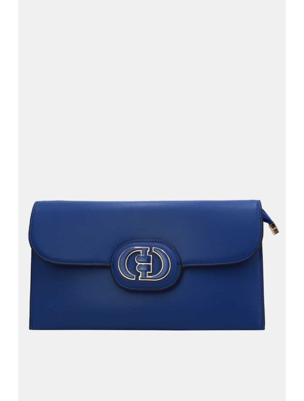 Pochette à Rabat avec Fermoir Avec Lettre B 22P-5565-Bleu