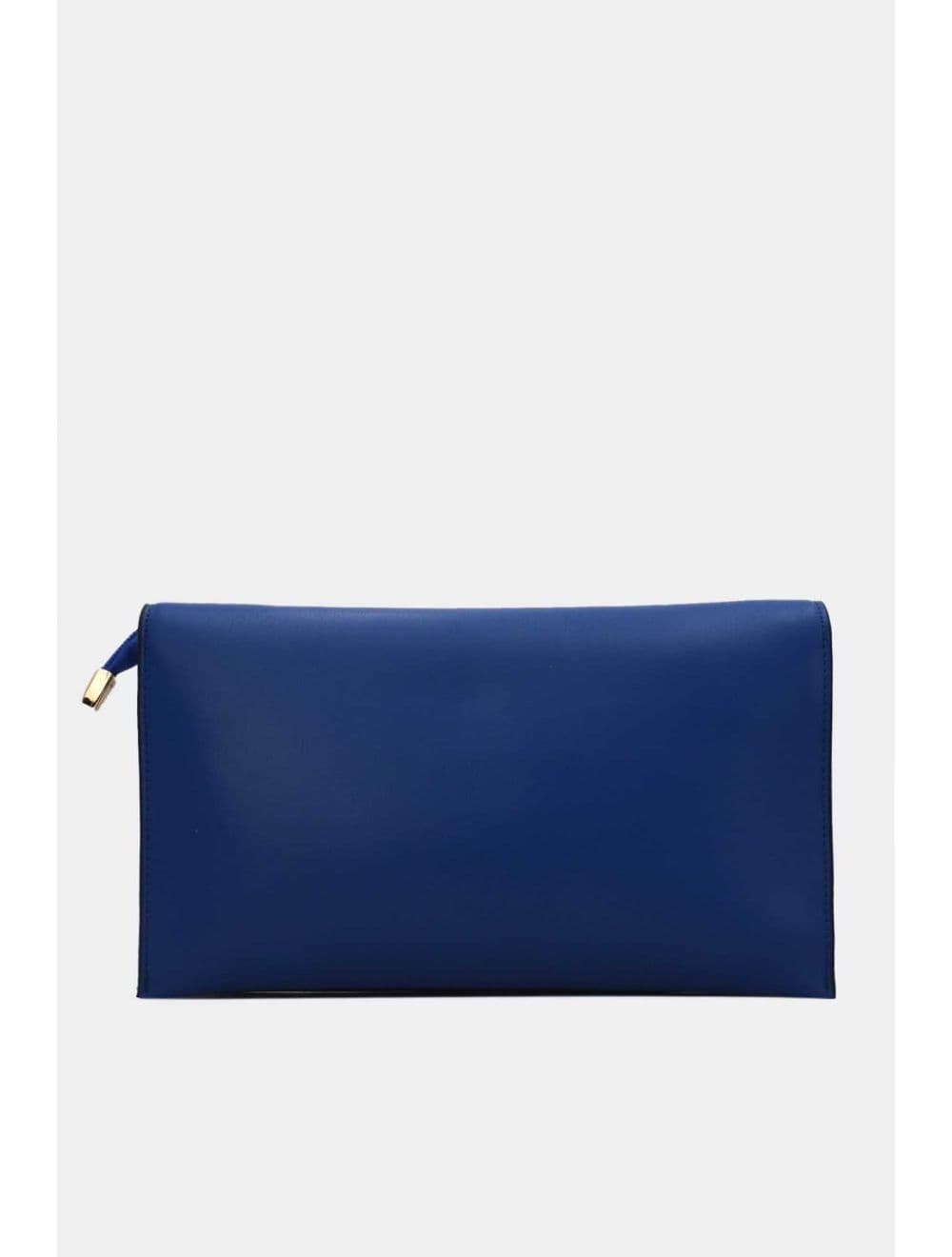 Pochette à Rabat avec Fermoir Avec Lettre B 22P-5565-Bleu — vue 3