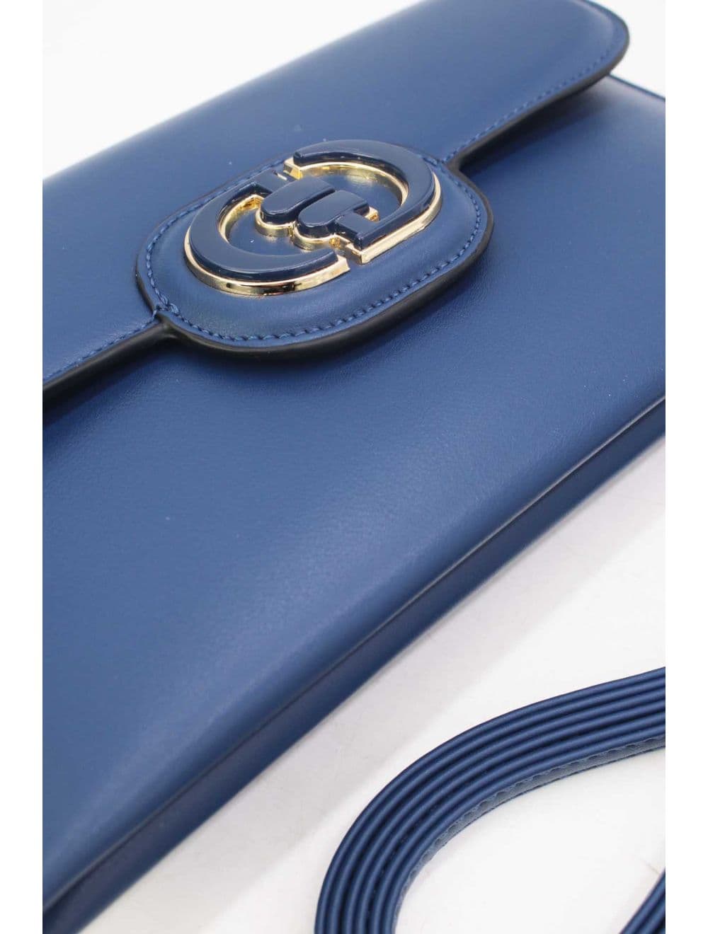 Pochette à Rabat avec Fermoir Avec Lettre B 22P-5565-Marine — vue 5