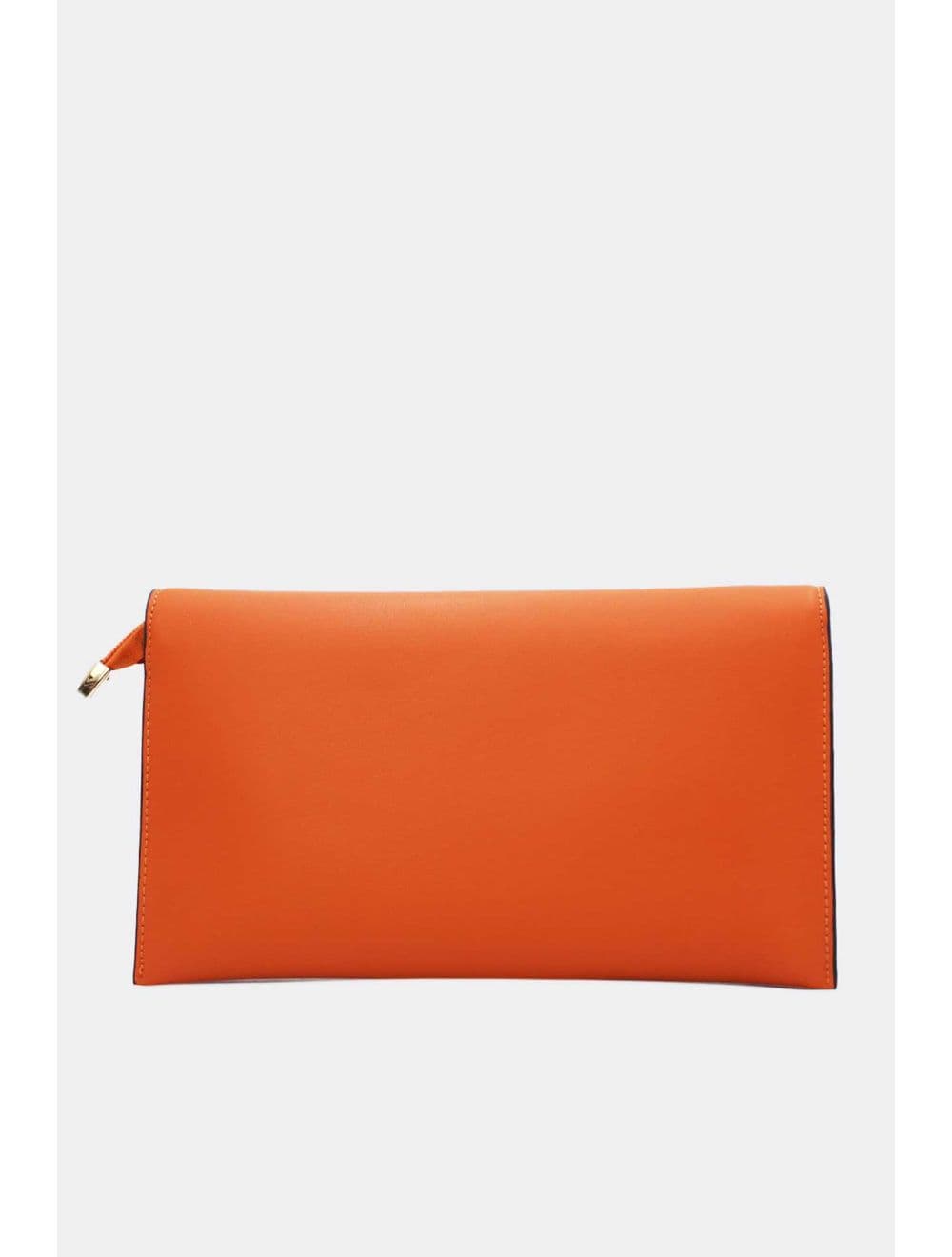 Pochette à Rabat avec Fermoir Avec Lettre B 22P-5565-Orange — vue 3