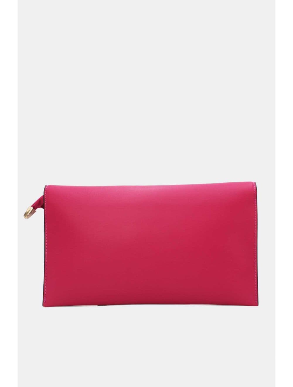 Pochette à Rabat avec Fermoir Avec Lettre B 22P-5565-Fuchsia — vue 3