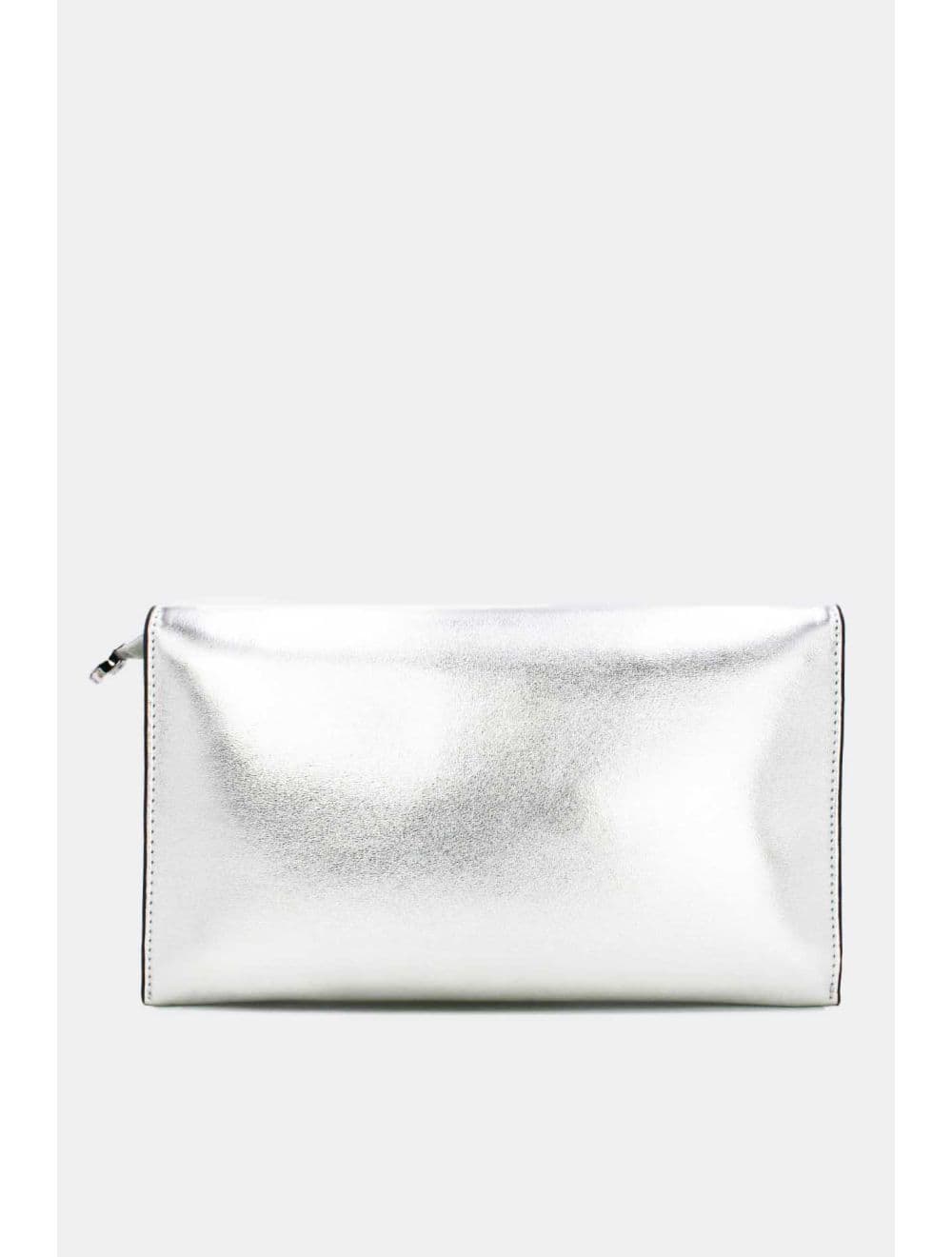 Pochette à Rabat avec Fermoir Avec Lettre B 22P-5565-Argent — vue 3