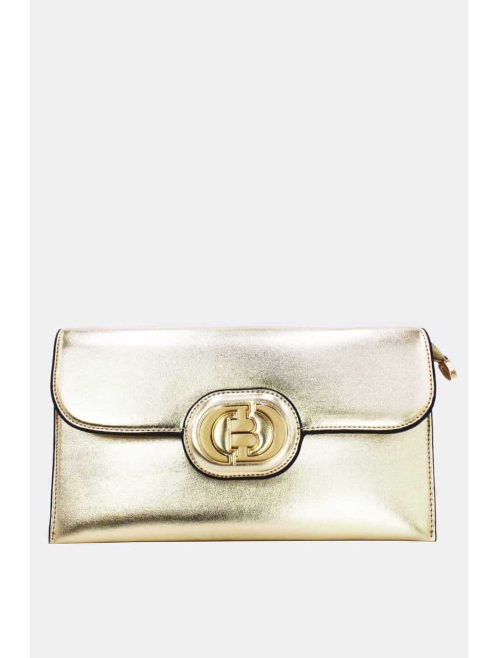 Pochette à Rabat avec Fermoir Avec Lettre B 22P-5565-Or