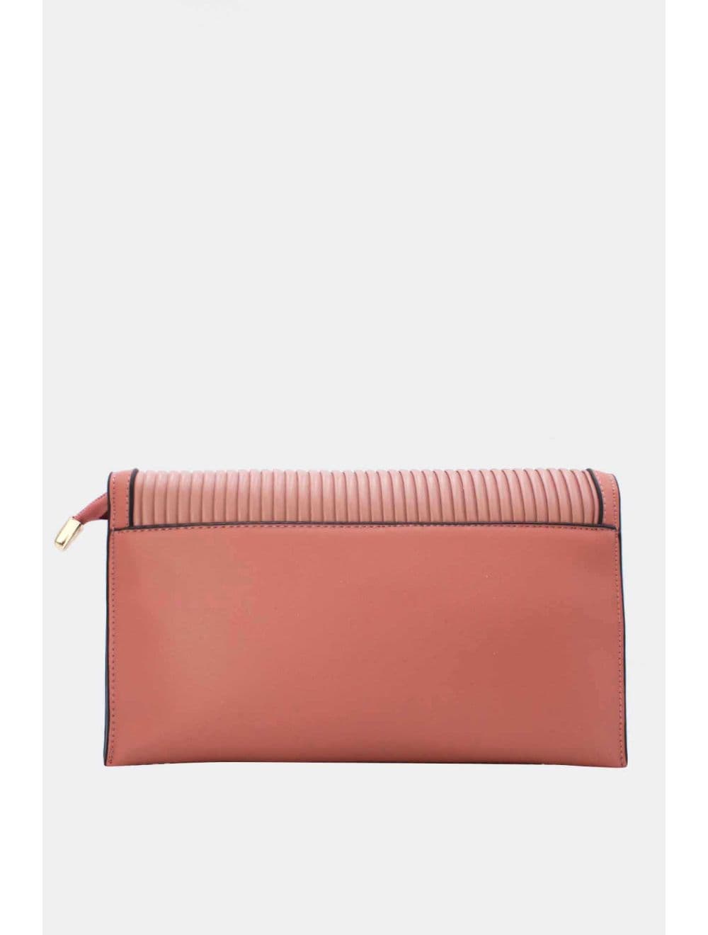 Pochette Bandoulière à Rabat Ruché RÉASSORT 25P-6395-Rose — vue 3
