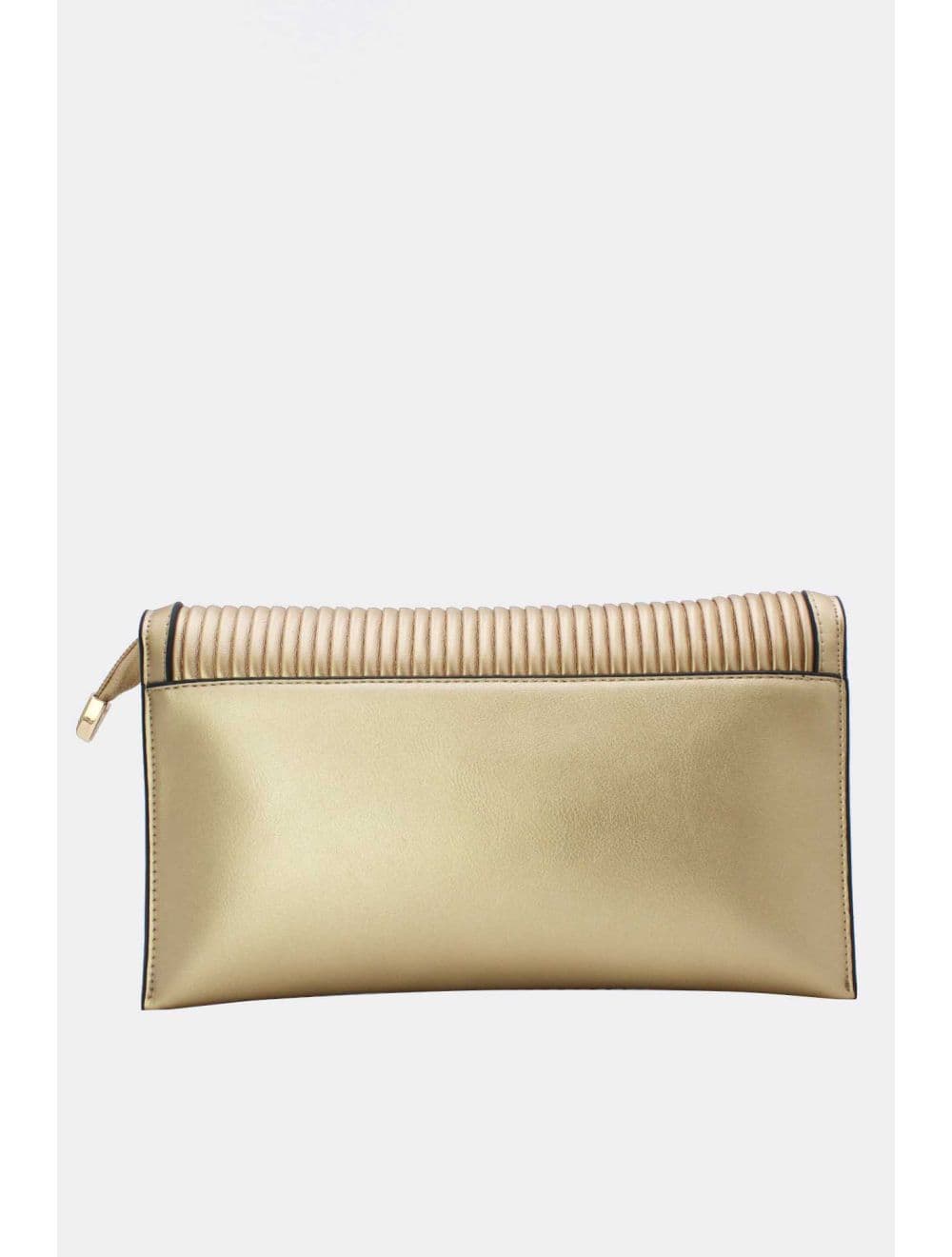 Pochette Bandoulière à Rabat Ruché RÉASSORT 25P-6395-Doré — vue 3