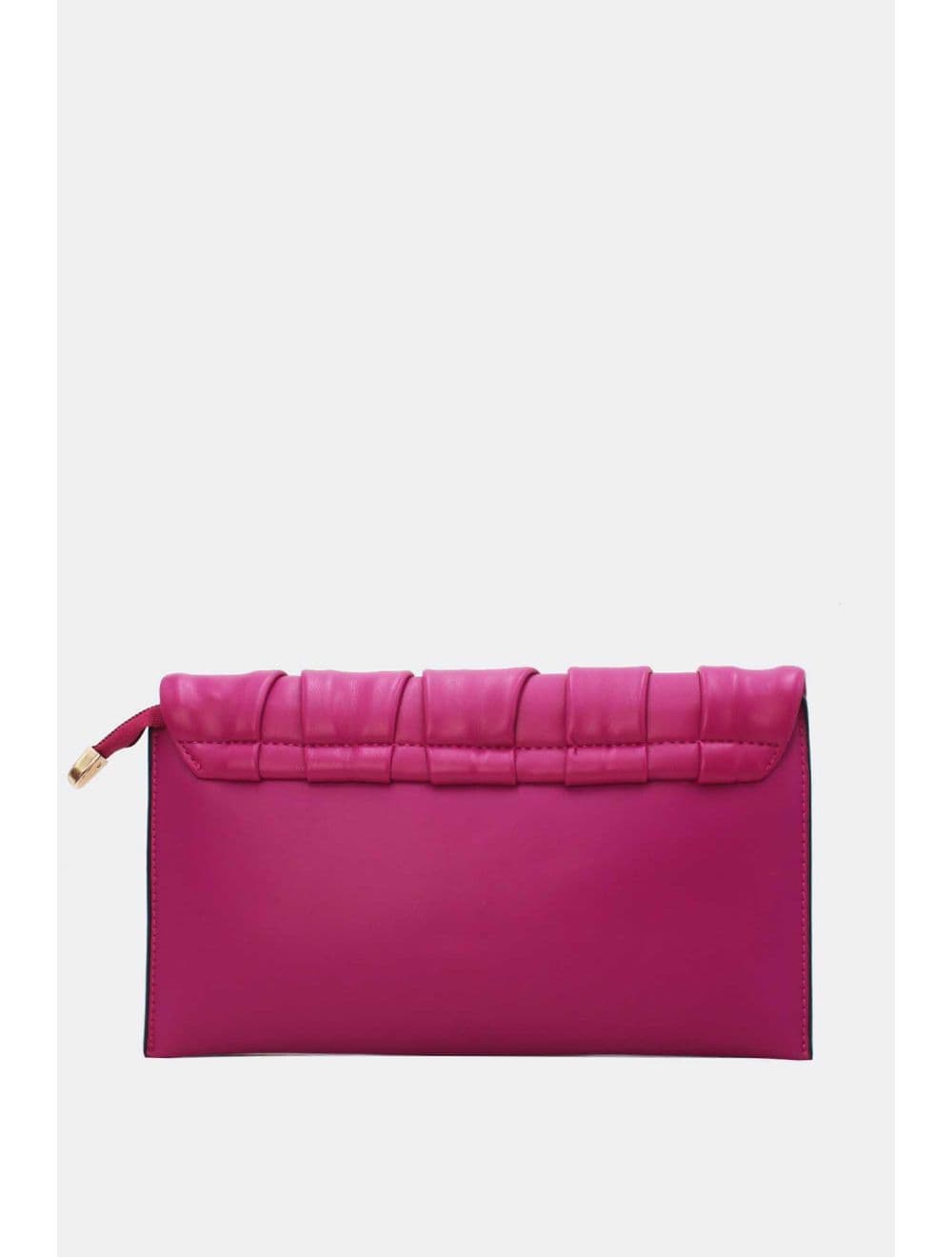Pochette Bandoulière à Rabat Ruché RÉASSORT 24P-5897-Rose — vue 3