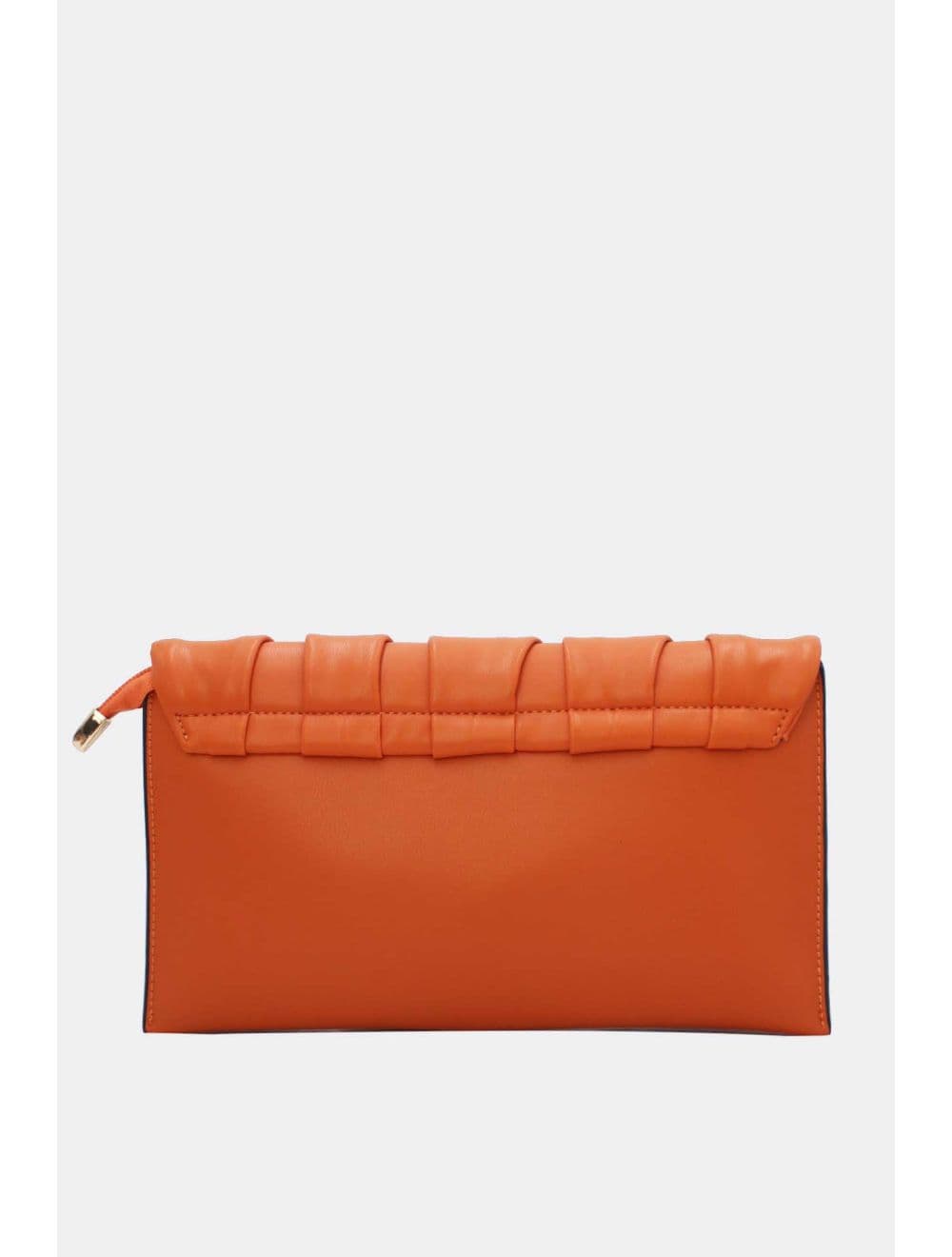 Pochette Bandoulière à Rabat Ruché RÉASSORT 24P-5897-Orange — vue 3