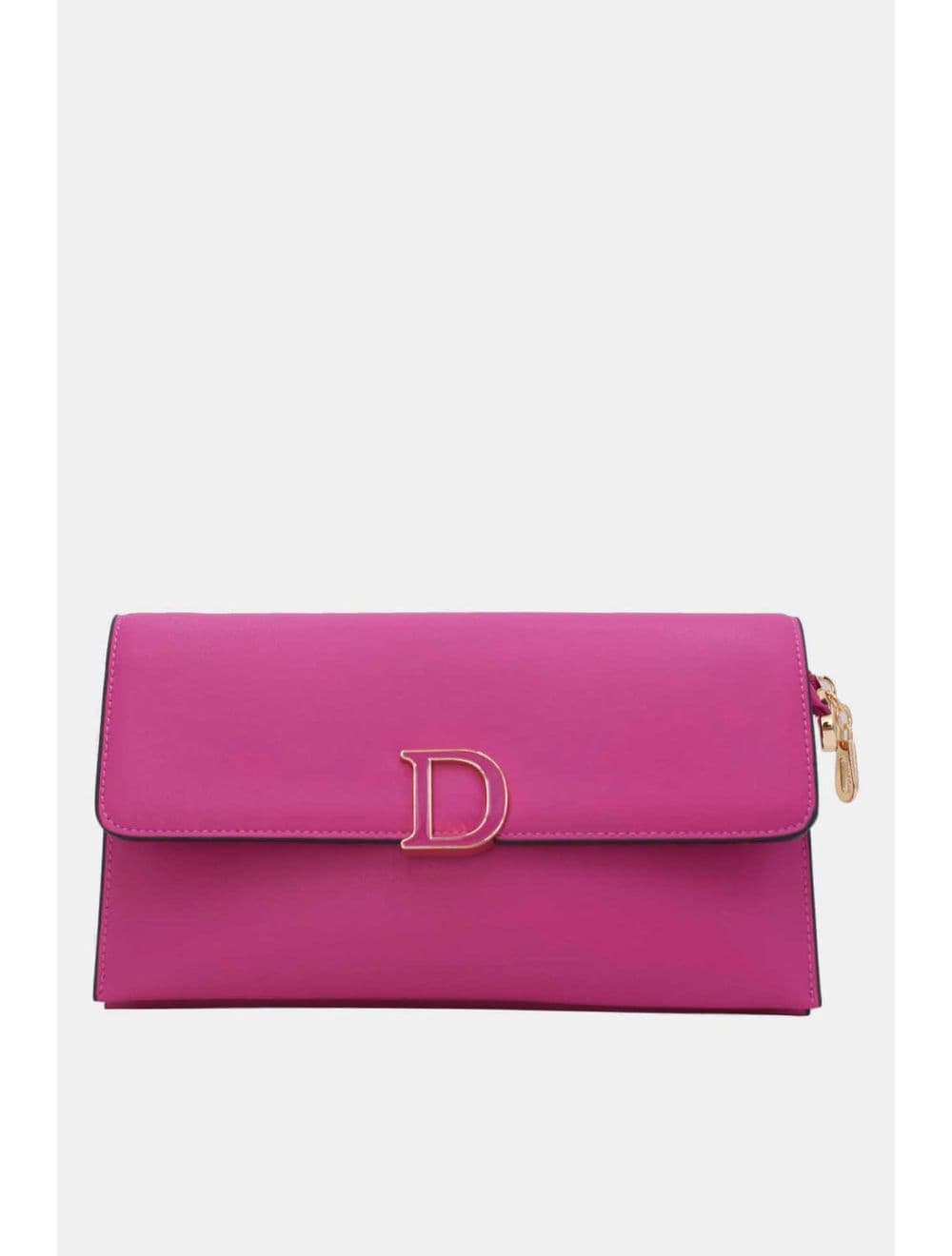 Pochette Bandoulière Effet Tressé 25P-6303-Fuchsia