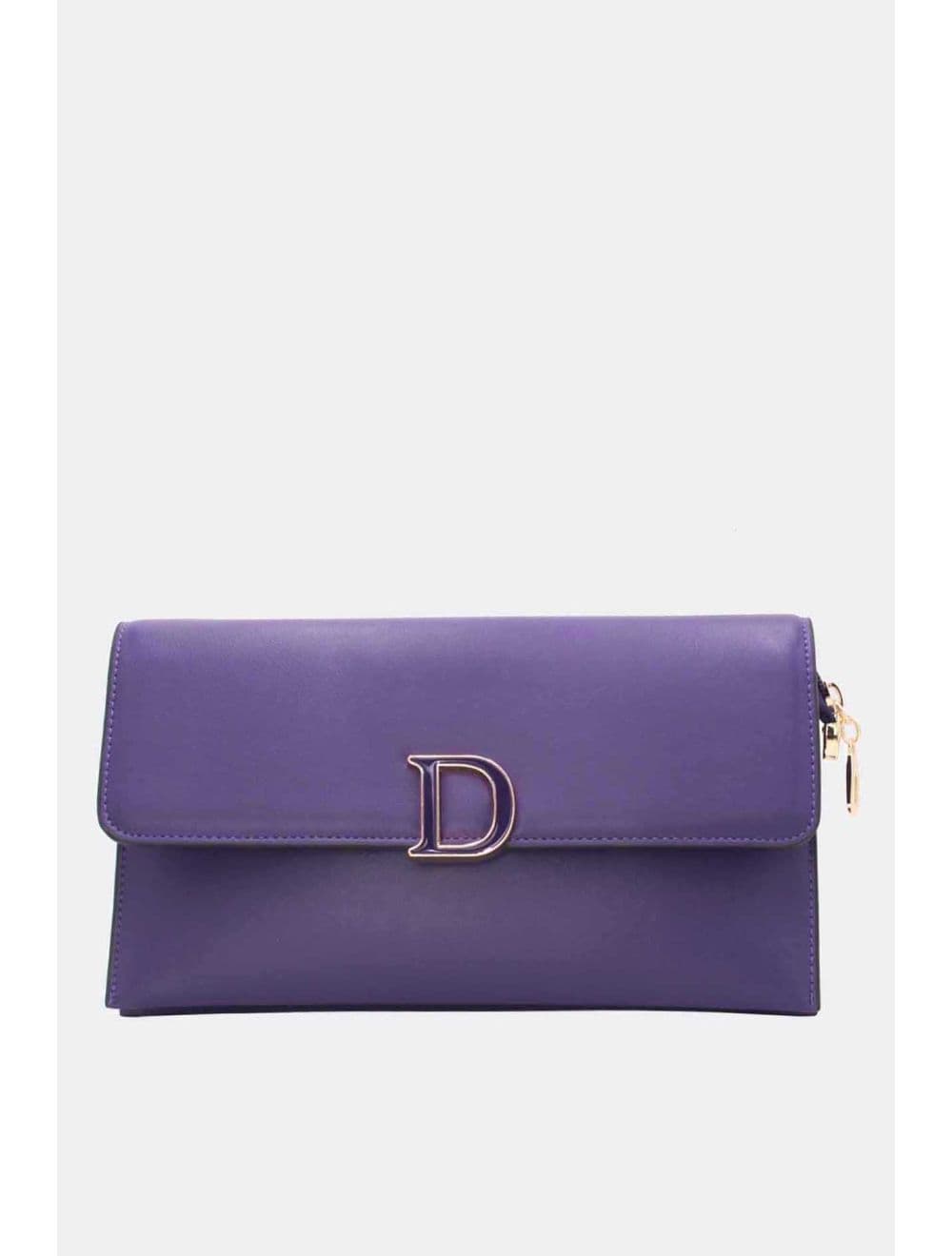 Pochette Bandoulière Effet Tressé 25P-6303-Violet