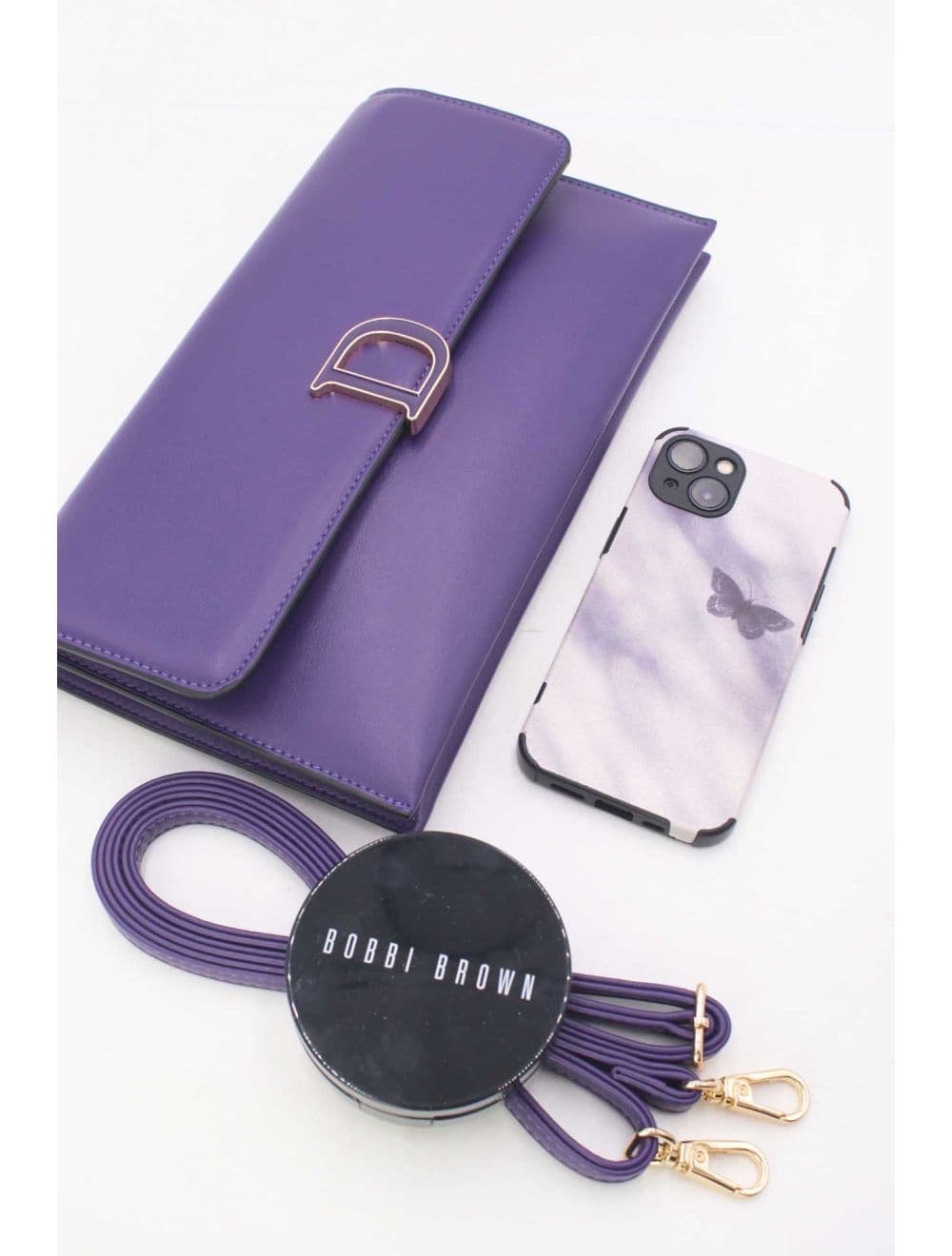 Pochette Bandoulière Effet Tressé 25P-6303-Violet — vue 4