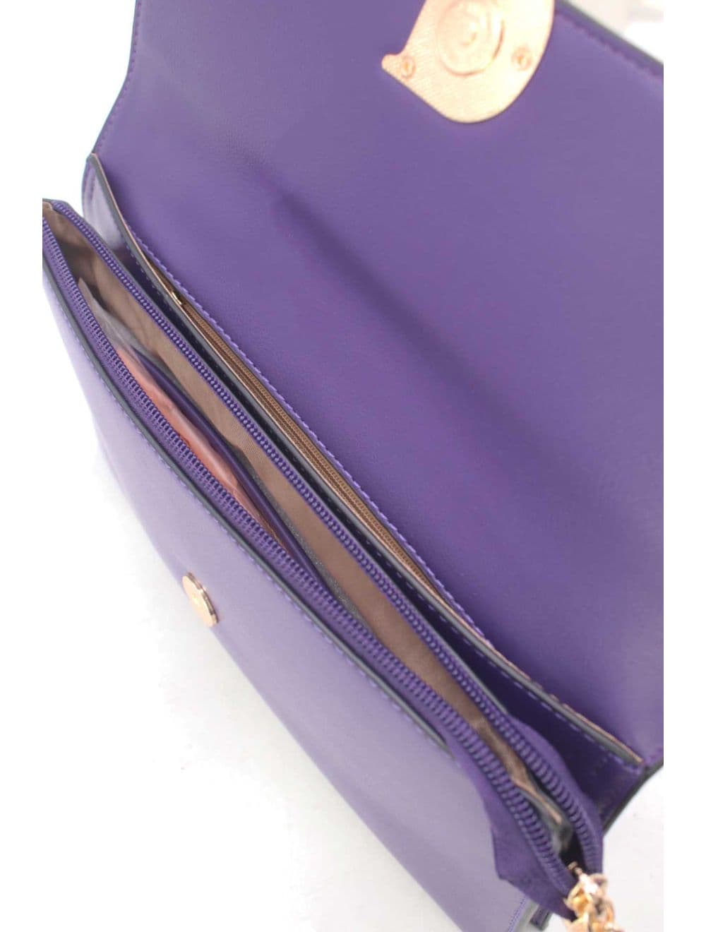 Pochette Bandoulière Effet Tressé 25P-6303-Violet — vue 5