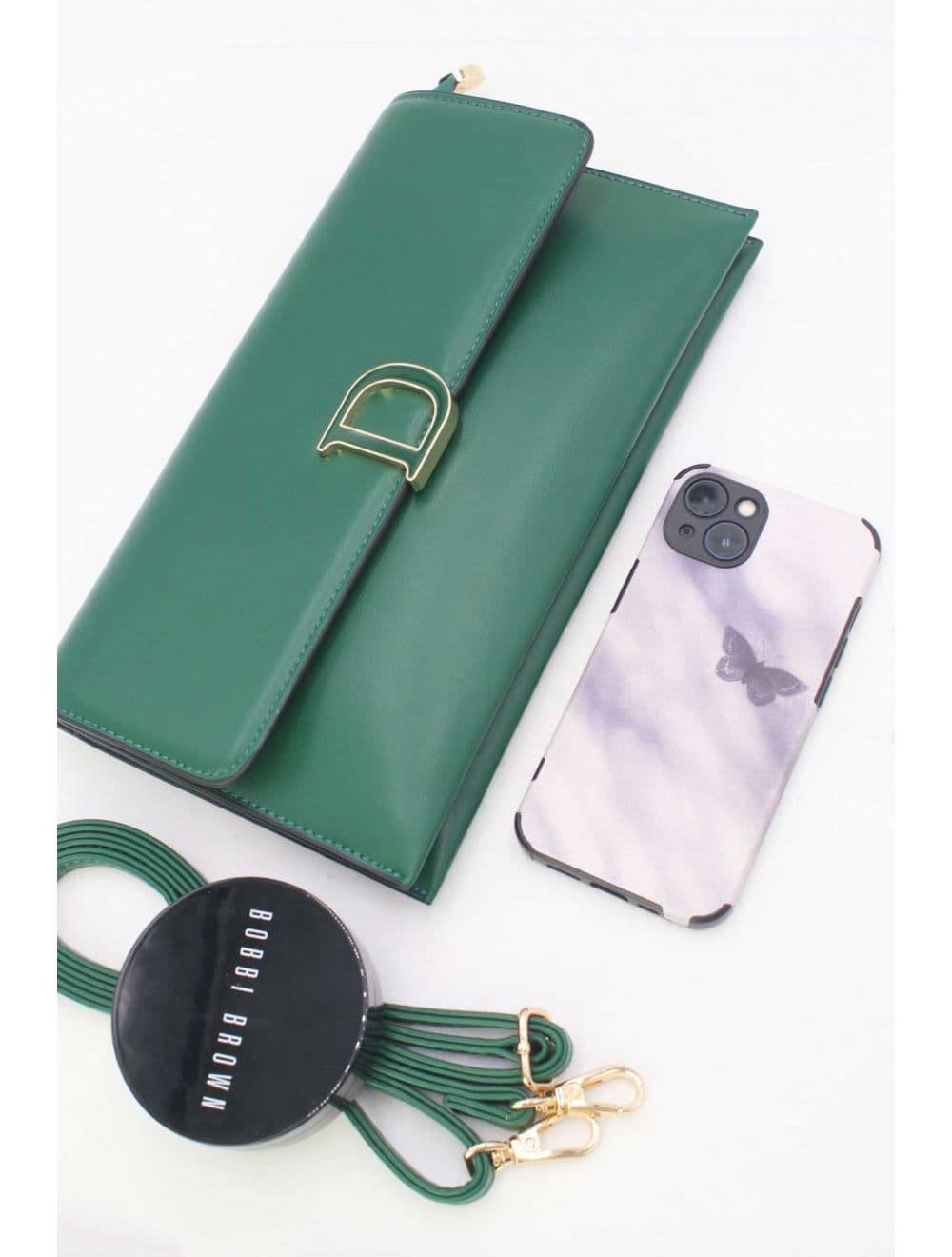 Pochette Bandoulière Effet Tressé 25P-6303-Vert — vue 4