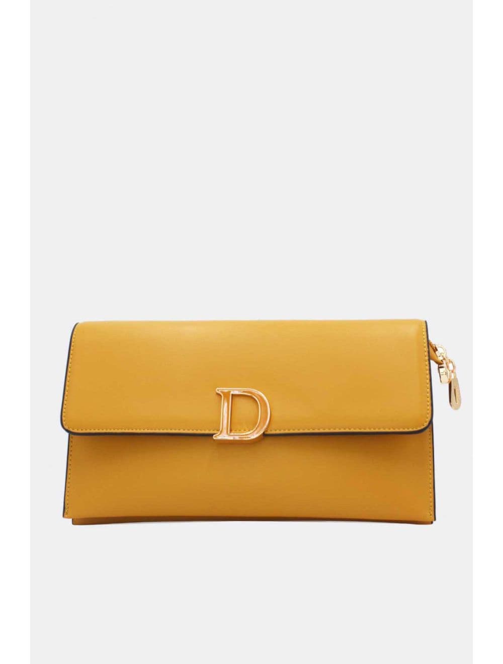 Pochette Bandoulière Effet Tressé 25P-6303-Jaune