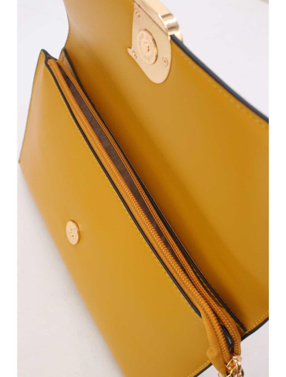 Pochette Bandoulière Effet Tressé 25P-6303-Jaune — vue 5