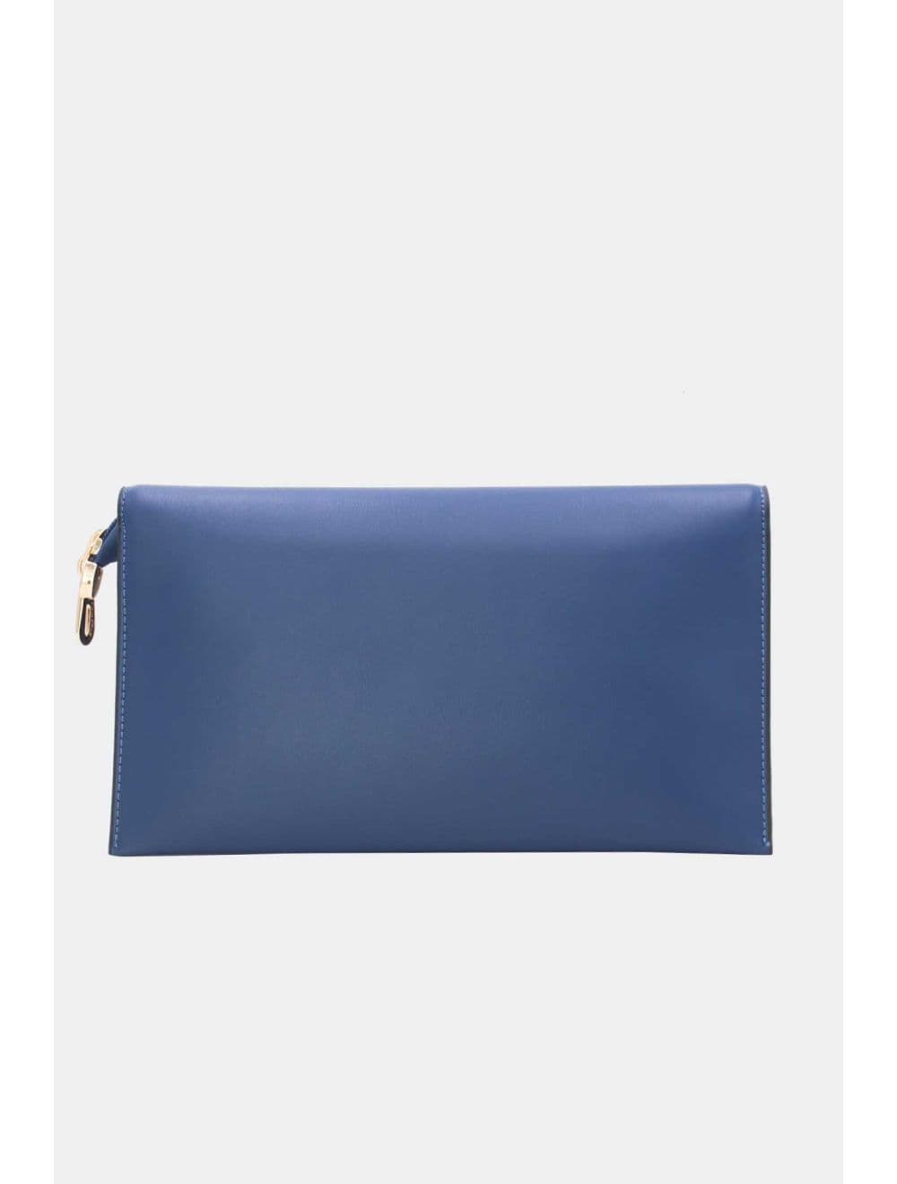 Pochette Bandoulière Effet Tressé 25P-6303-Bleu — vue 3