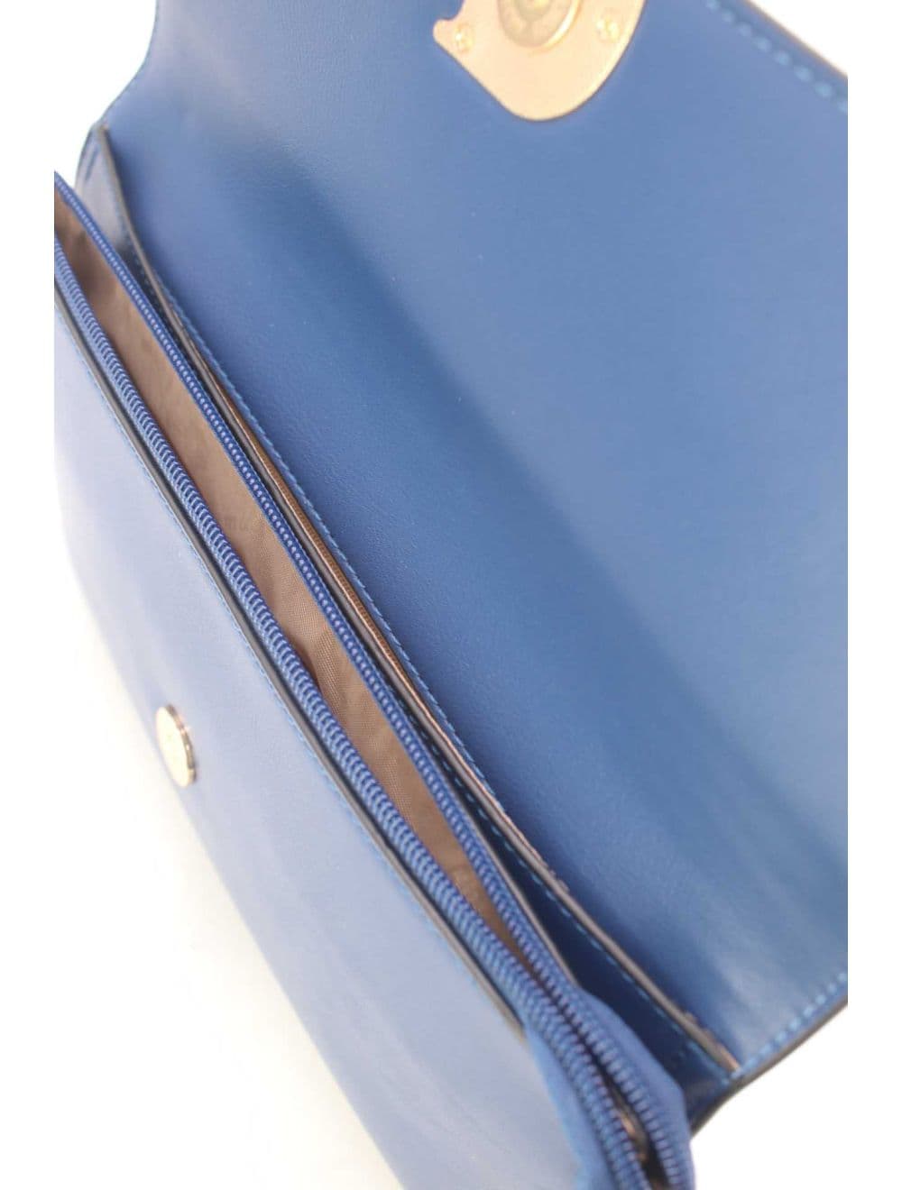 Pochette Bandoulière Effet Tressé 25P-6303-Bleu — vue 5