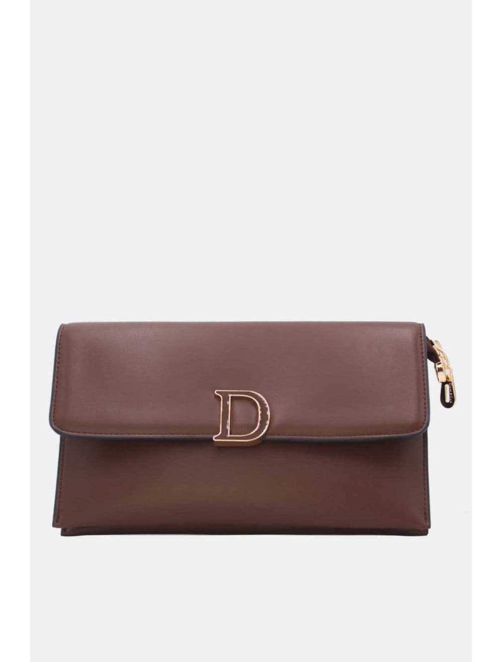 Pochette Bandoulière Effet Tressé 25P-6303-Café